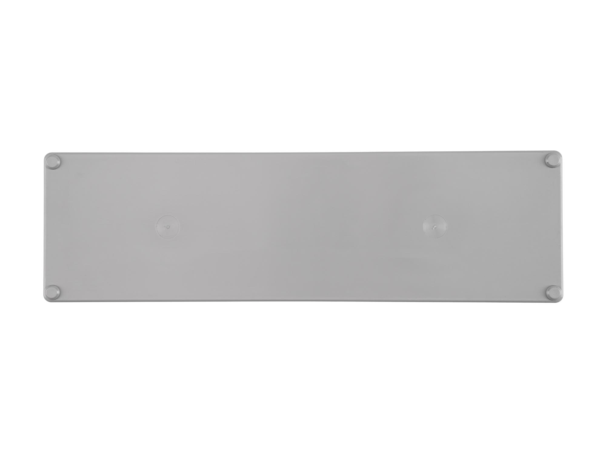 TEKTON 3 x 10 Inch Shallow Organizer Bin with Dividers (Gray)