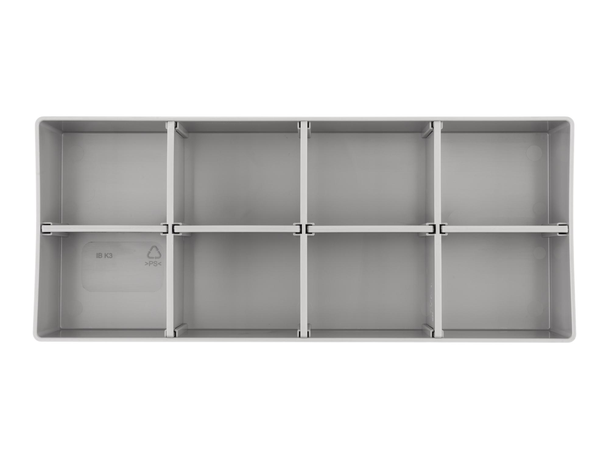 Top view of Tekton stacking organization system. Item #OLM12303