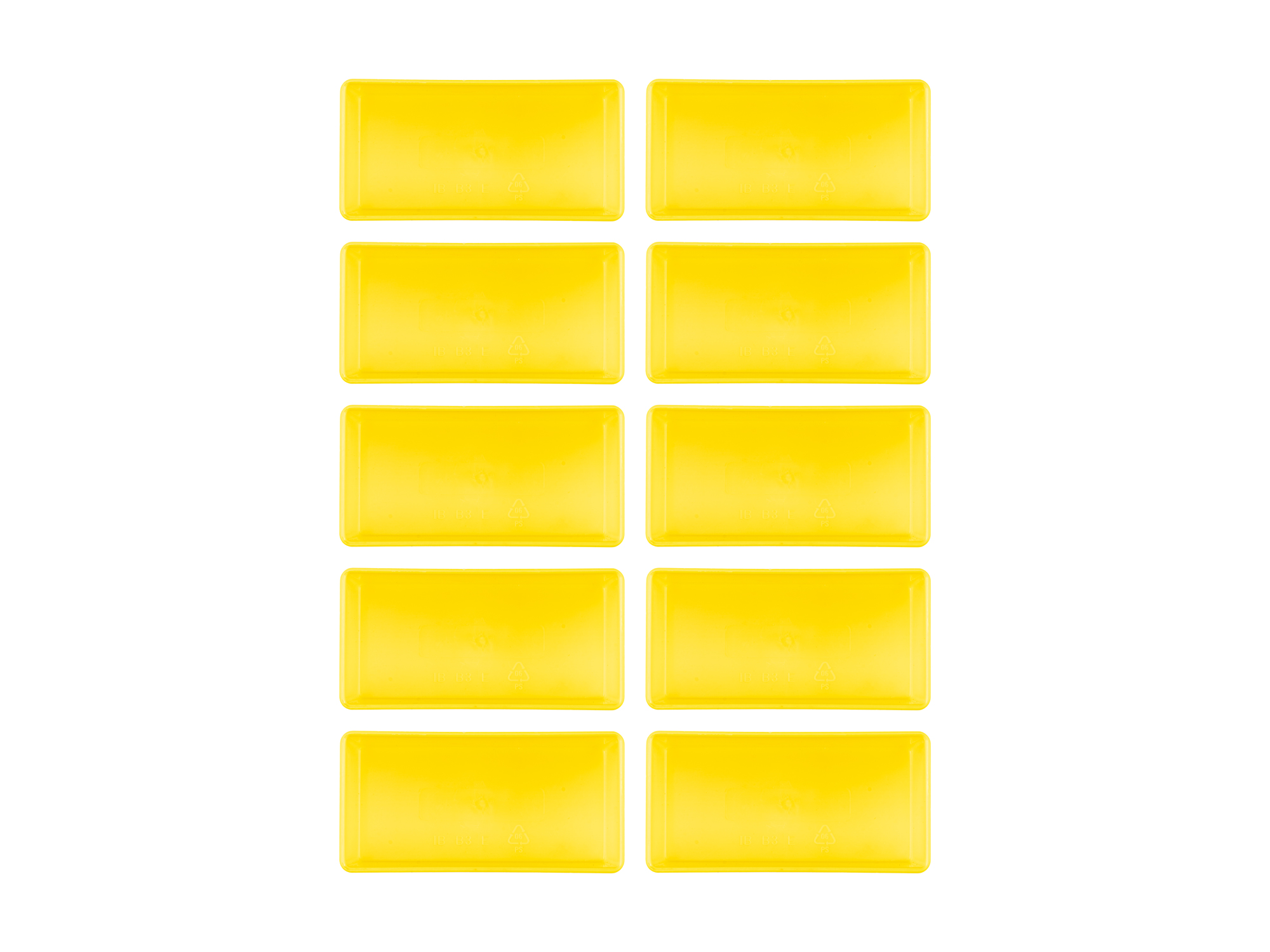 TEKTON 2 x 4 Inch Organizer Bin Set, 10-Piece (Yellow)