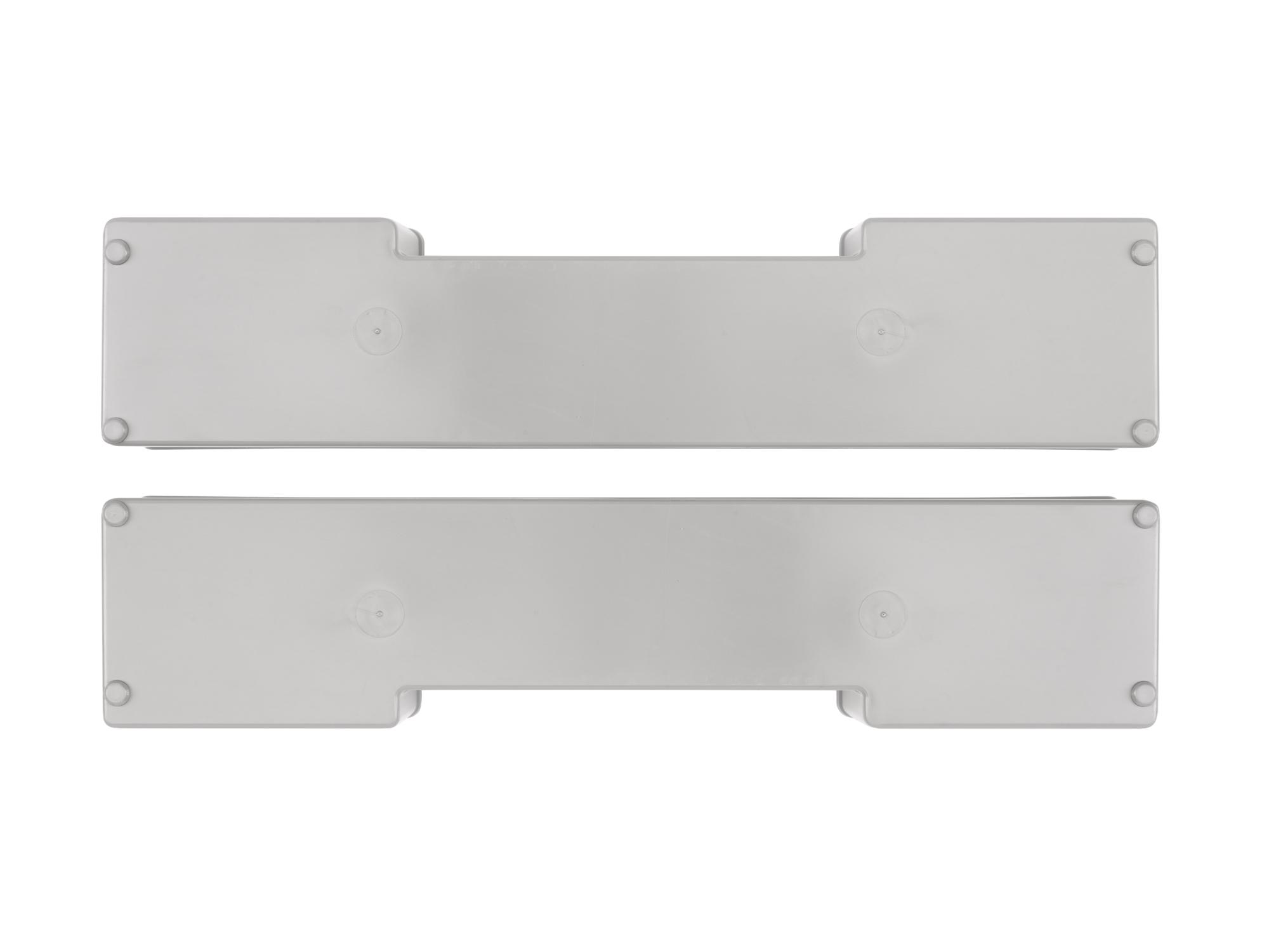 Bottom view of Tekton stacking organization system set. Item #OLM90802