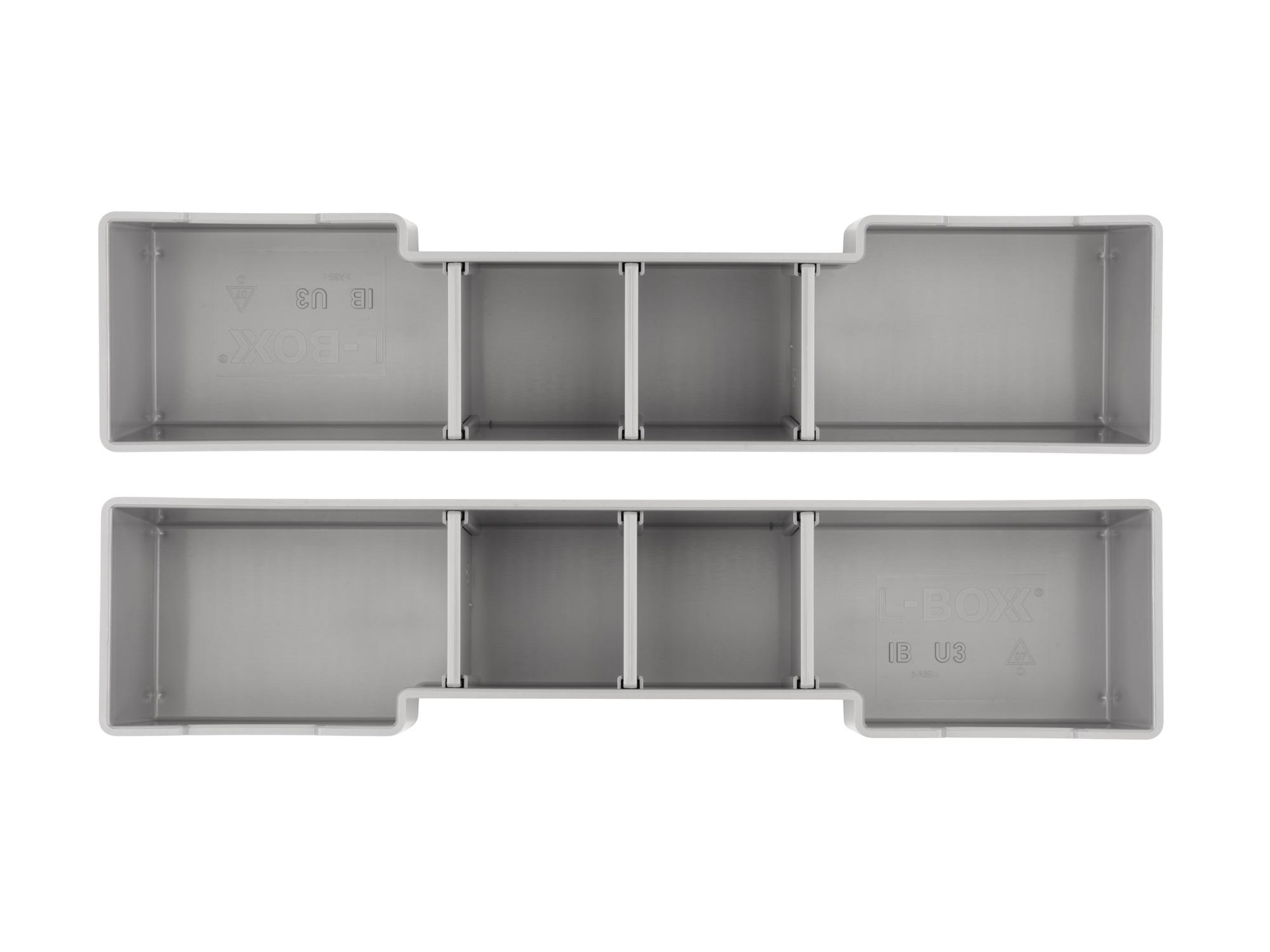 Top view of Tekton stacking organization system set. Item #OLM90802