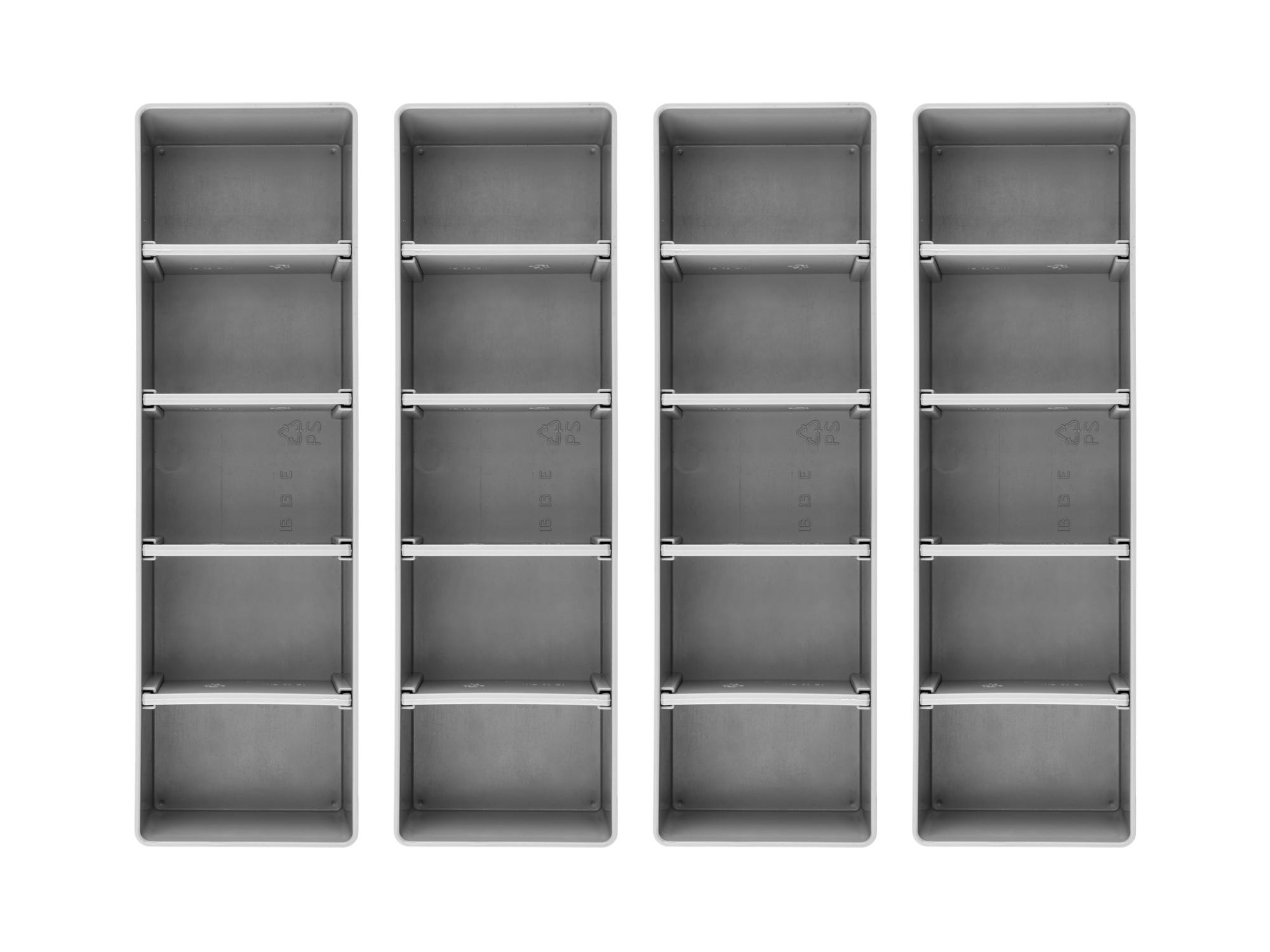 Top view of Tekton stacking organization system set. Item #OLM90804