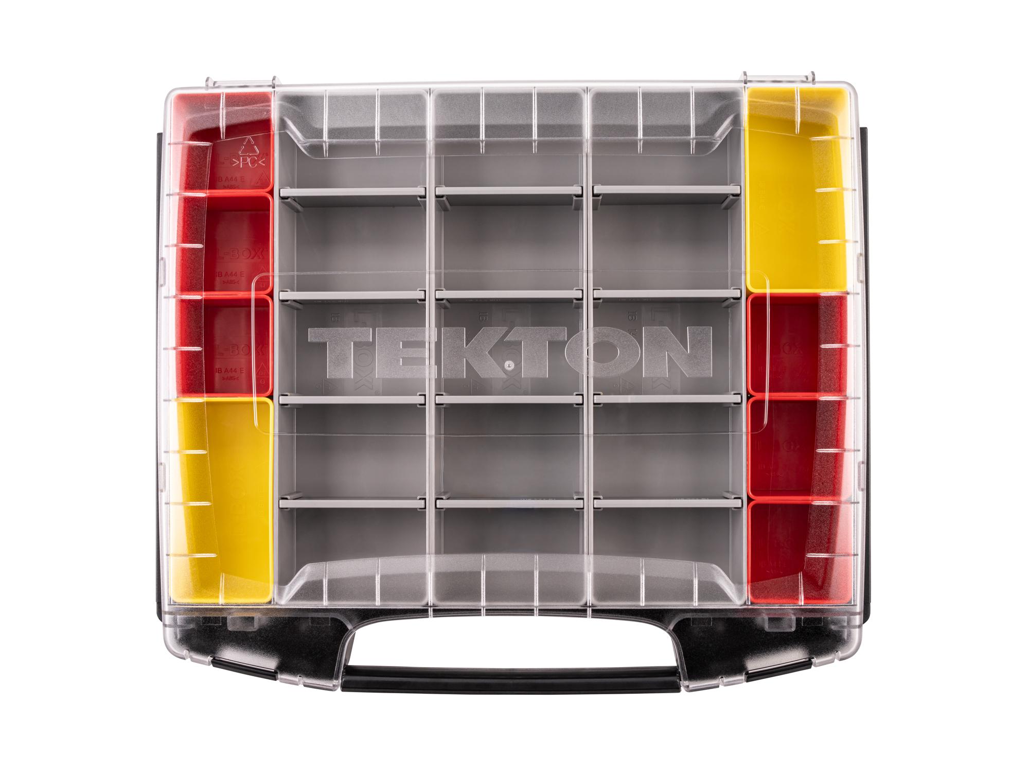 Top view of Tekton stacking organization system set. Item #OLB50710