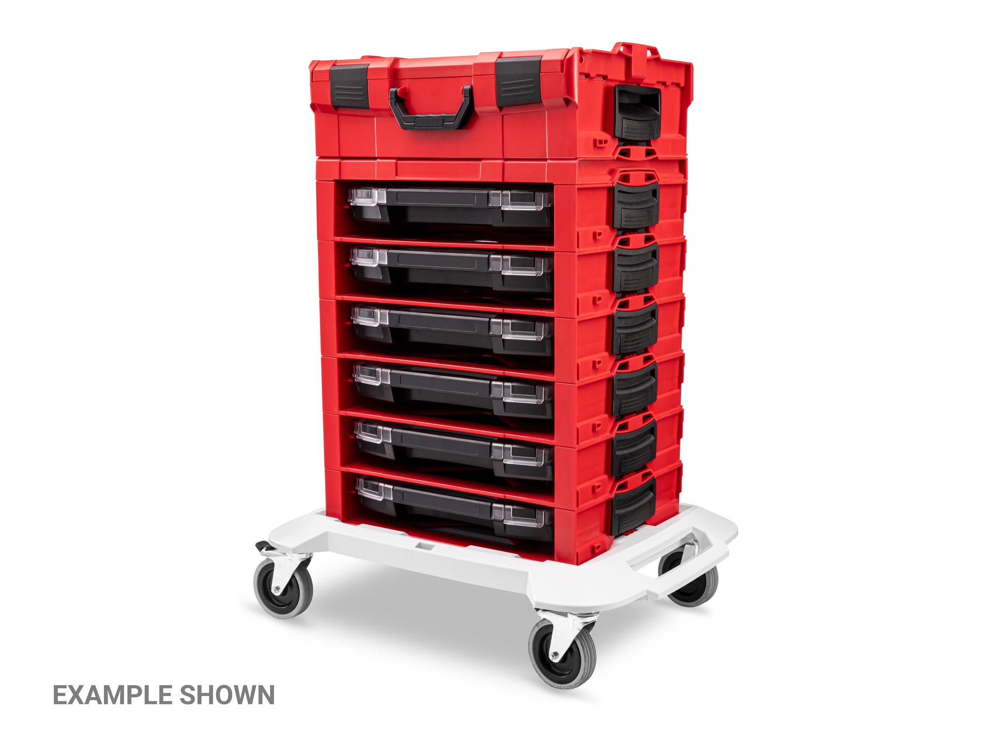 TEKTON 2 Inch Shallow Lidded Drawer (i-BOXX) with 14-Piece Organizer Bin Set