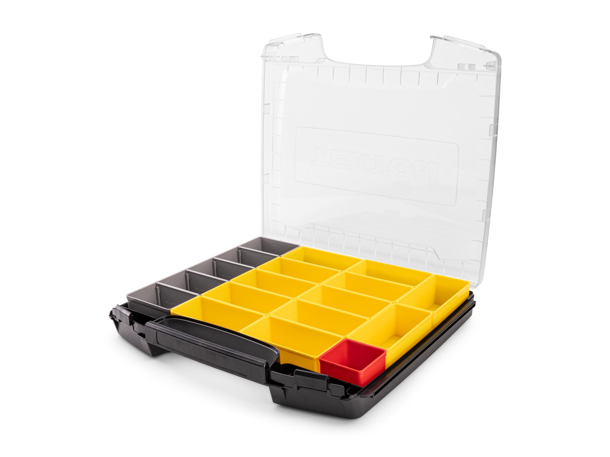 TEKTON 2 Inch Shallow Lidded Drawer (i-BOXX) with 14-Piece Organizer Bin Set