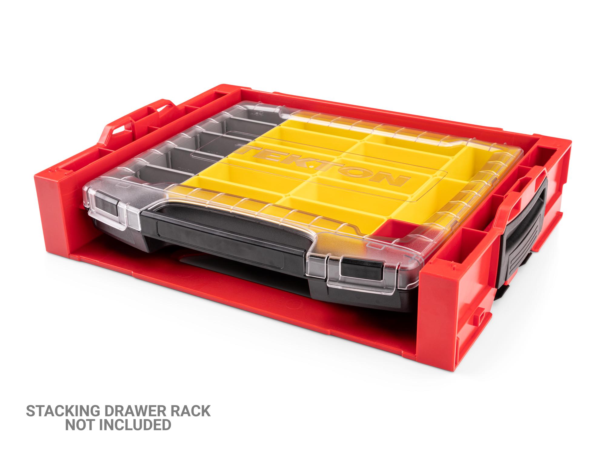 Example shown of Tekton stacking organization system set. Item #OLB50712