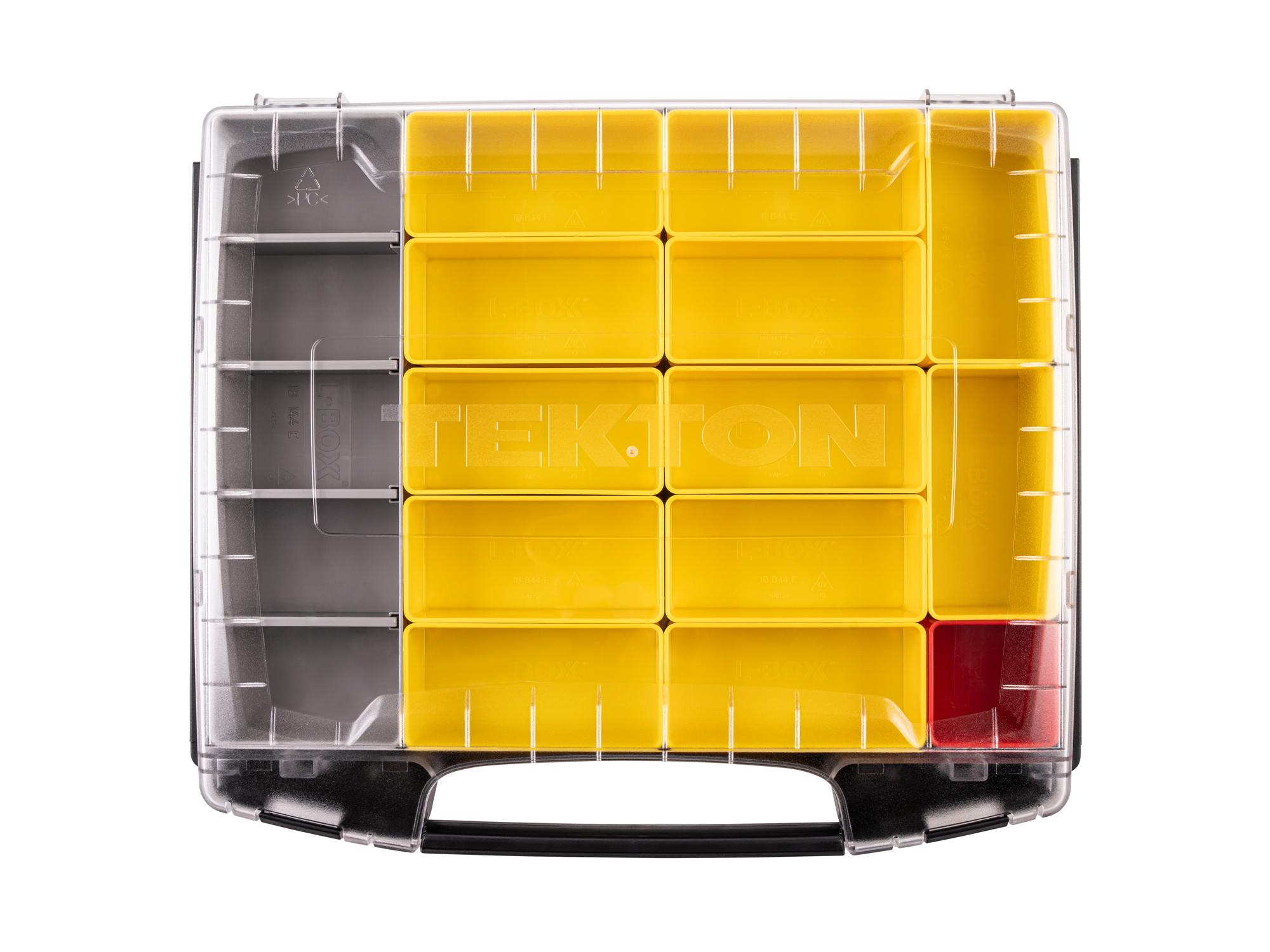 Top view of Tekton stacking organization system set. Item #OLB50712