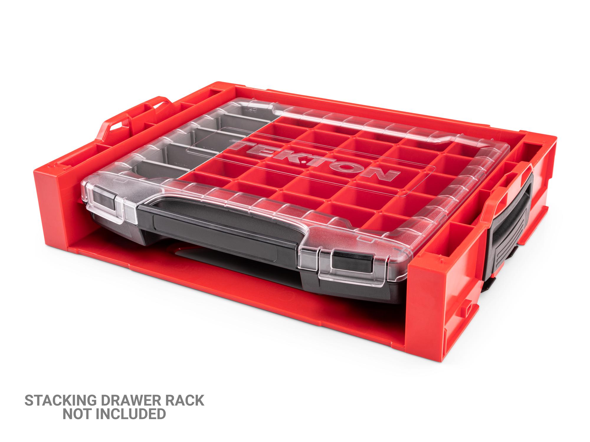 Example shown of Tekton stacking organization system set. Item #OLB50713