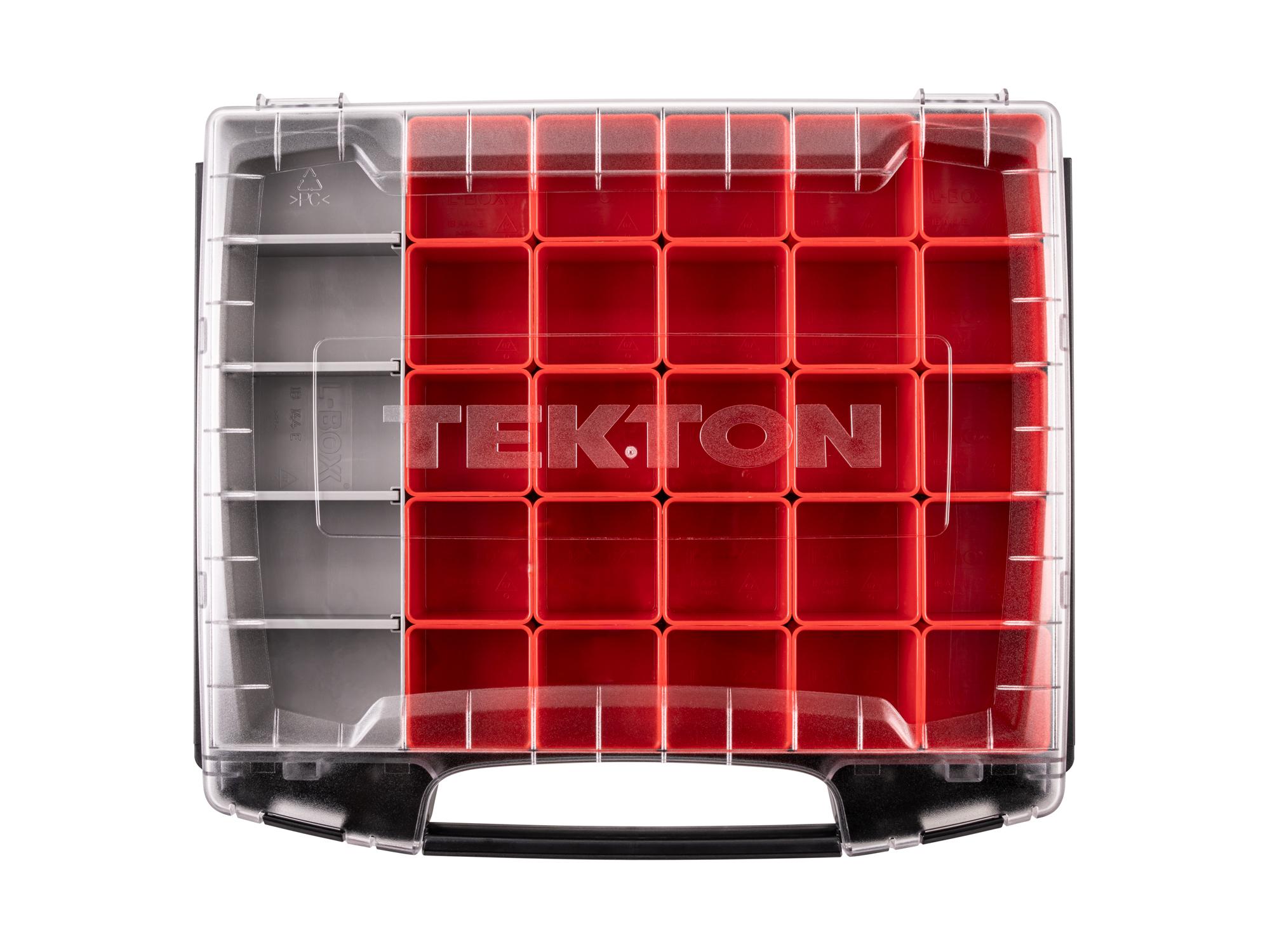 Top view of Tekton stacking organization system set. Item #OLB50713
