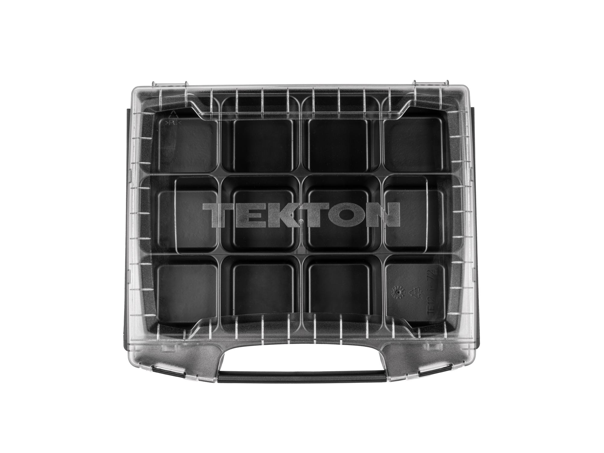 Front view of Tekton stacking organization system set. Item #OLB51413.
