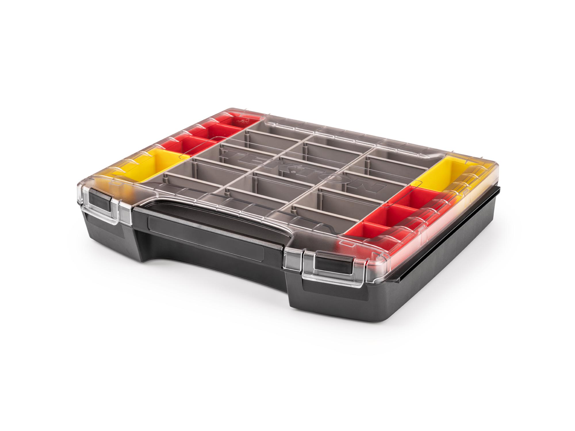 Closed top front-right angle view of Tekton stacking organization system set. Item #OLB51711.