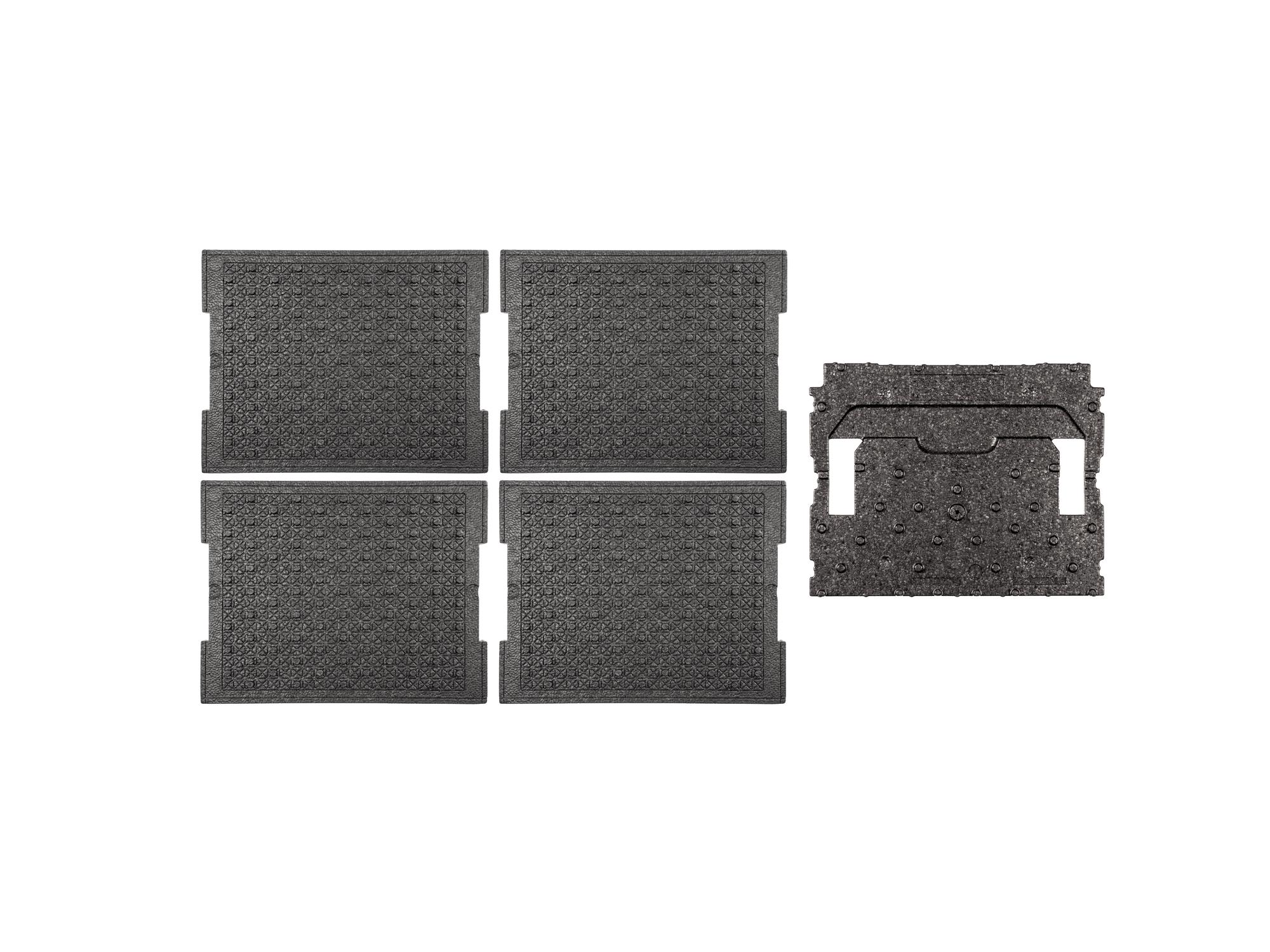 Bottom view of Tekton stacking organization system set. Item #OLB81203