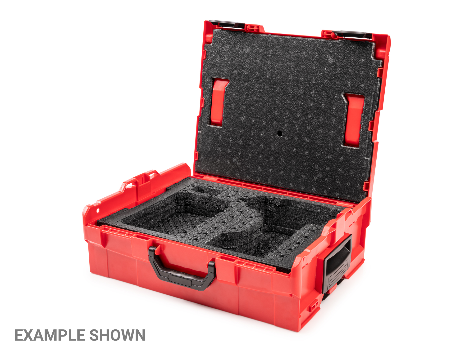 Organize and keep tools secure in an L-BOXX® Stacking Tool Box with customizable foam layers and lid insert. OLB91003.