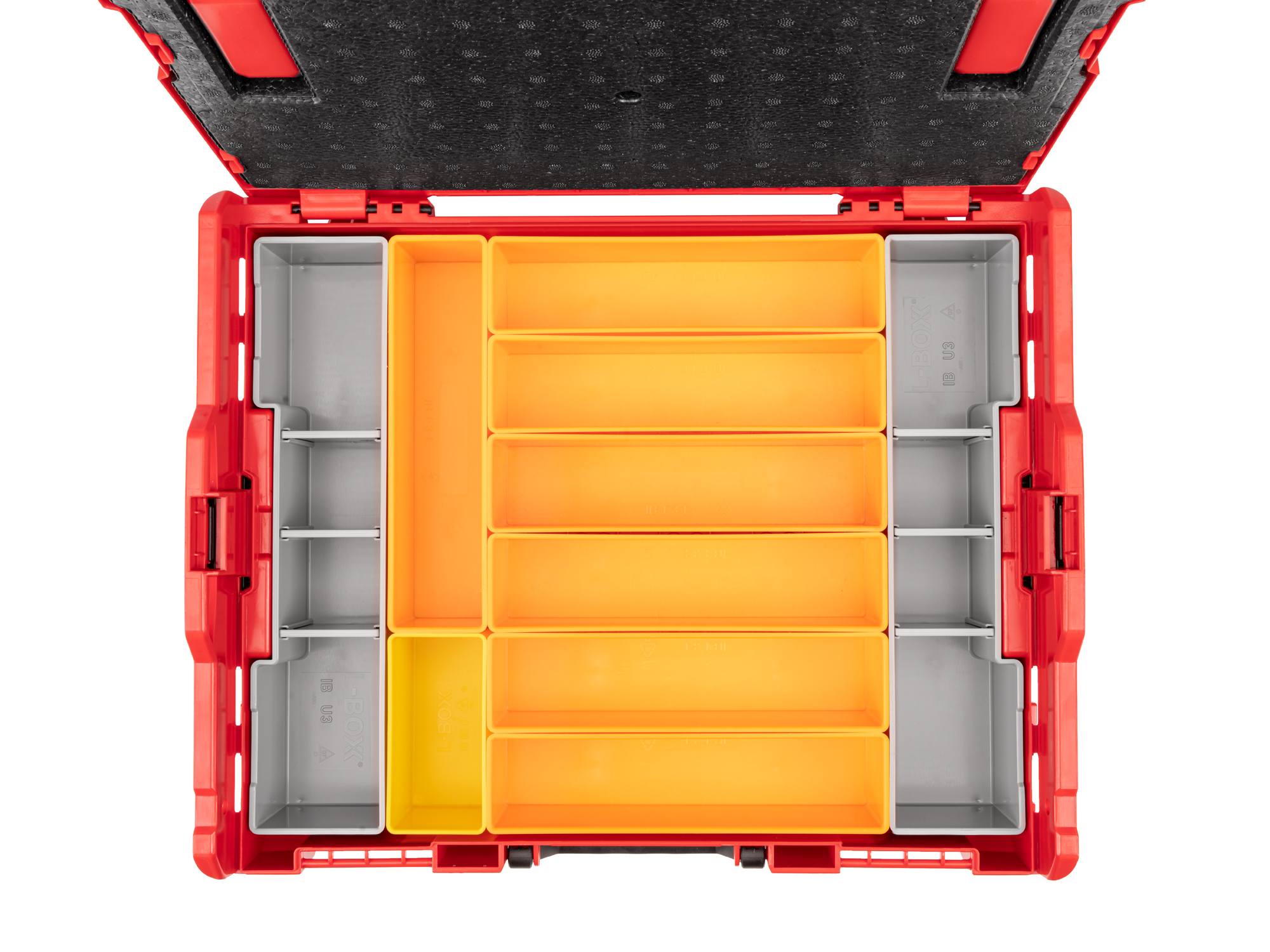 Stacking Tool Box (L-BOXX 1) with 10-Piece Organizer Bin Set | TEKTON