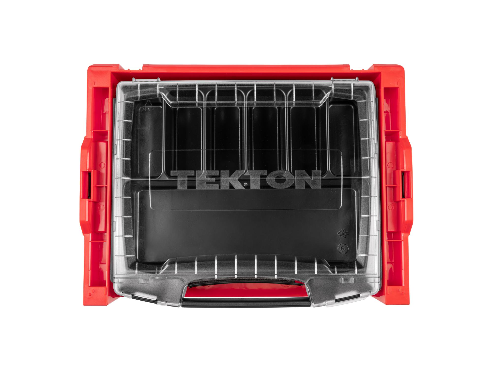 Front view of Tekton stacking organization system set. Item #OLB94002.