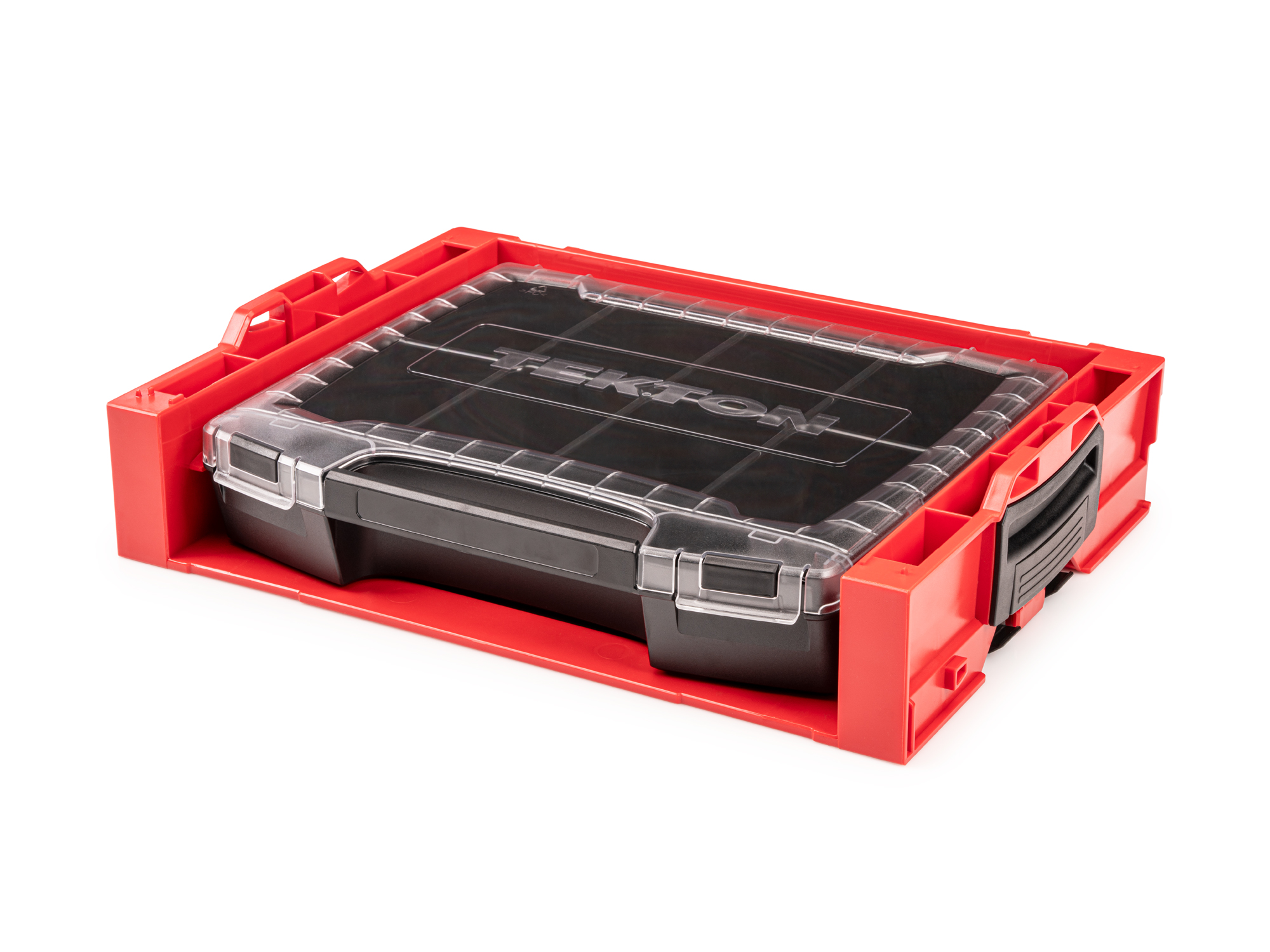 Lidded Drawer with 8-Cavity Parts Tray in Stacking Rack | TEKTON