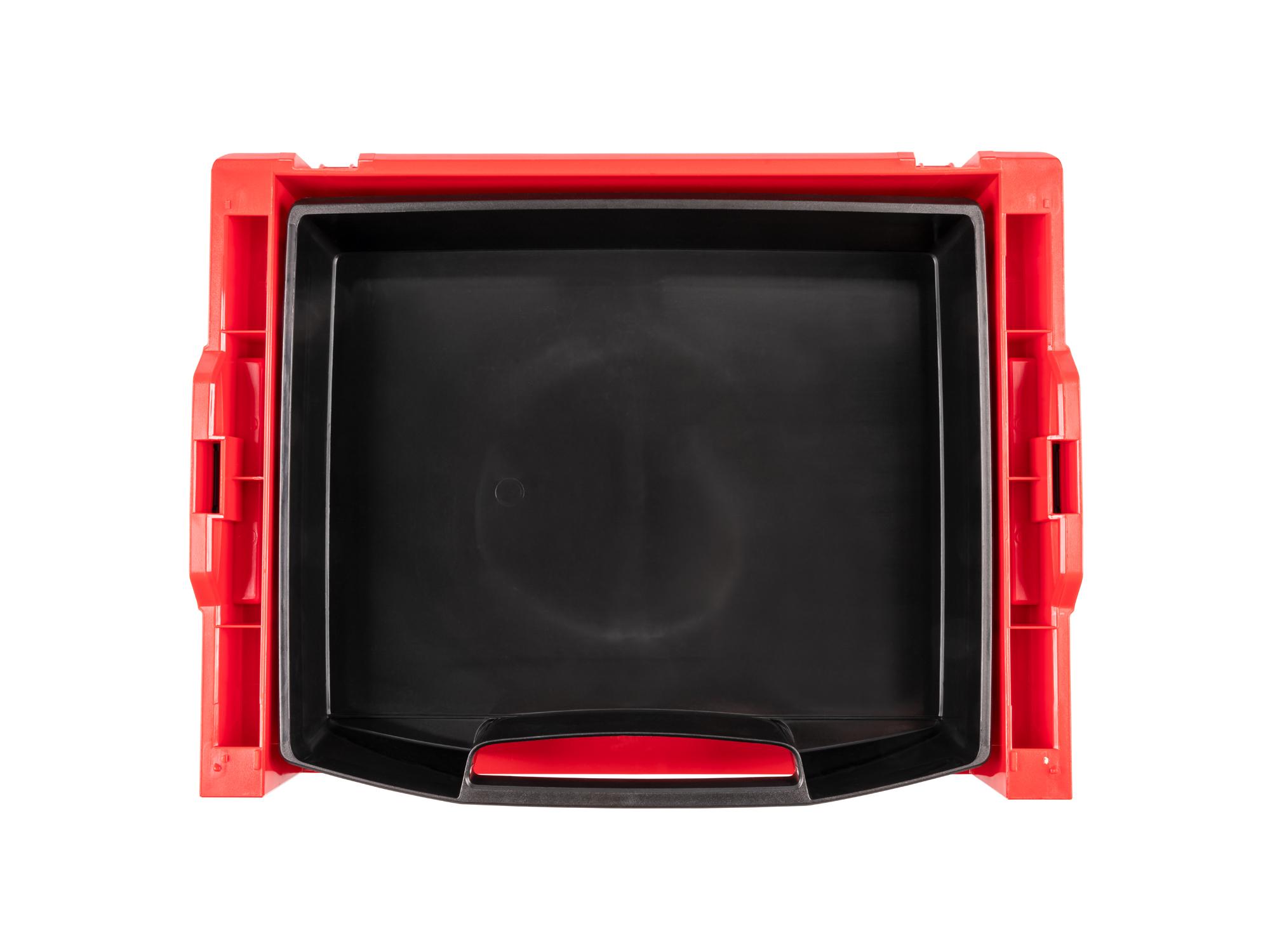Front view of Tekton stacking organization system set. Item #OLB94010.