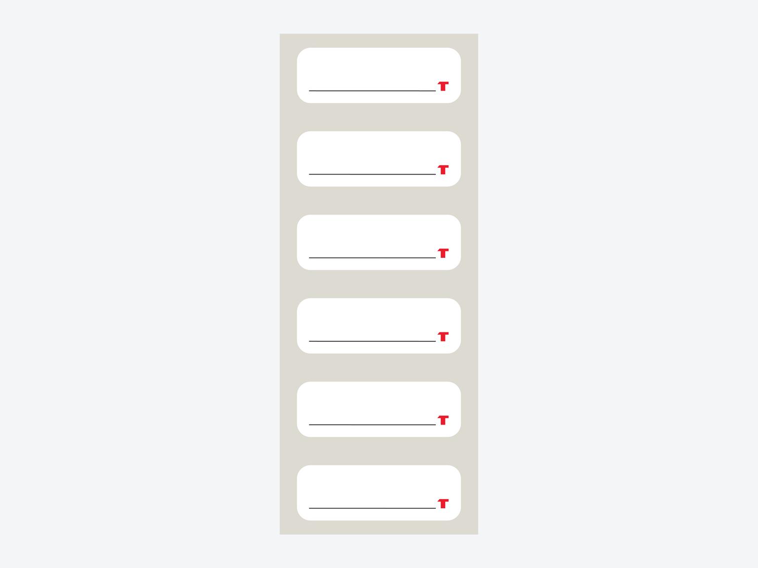 TEKTON Organizer Bins Label Set, 6-Piece (1.5 x 0.5 in.)