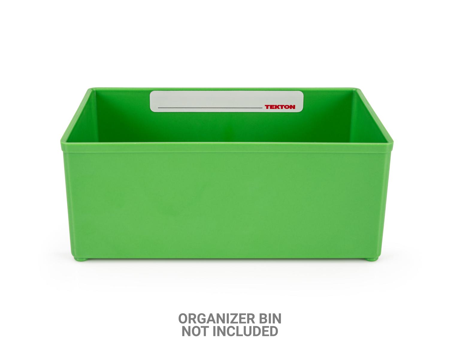 Example shown of Tekton stacking organization system set. Item #OLB98003