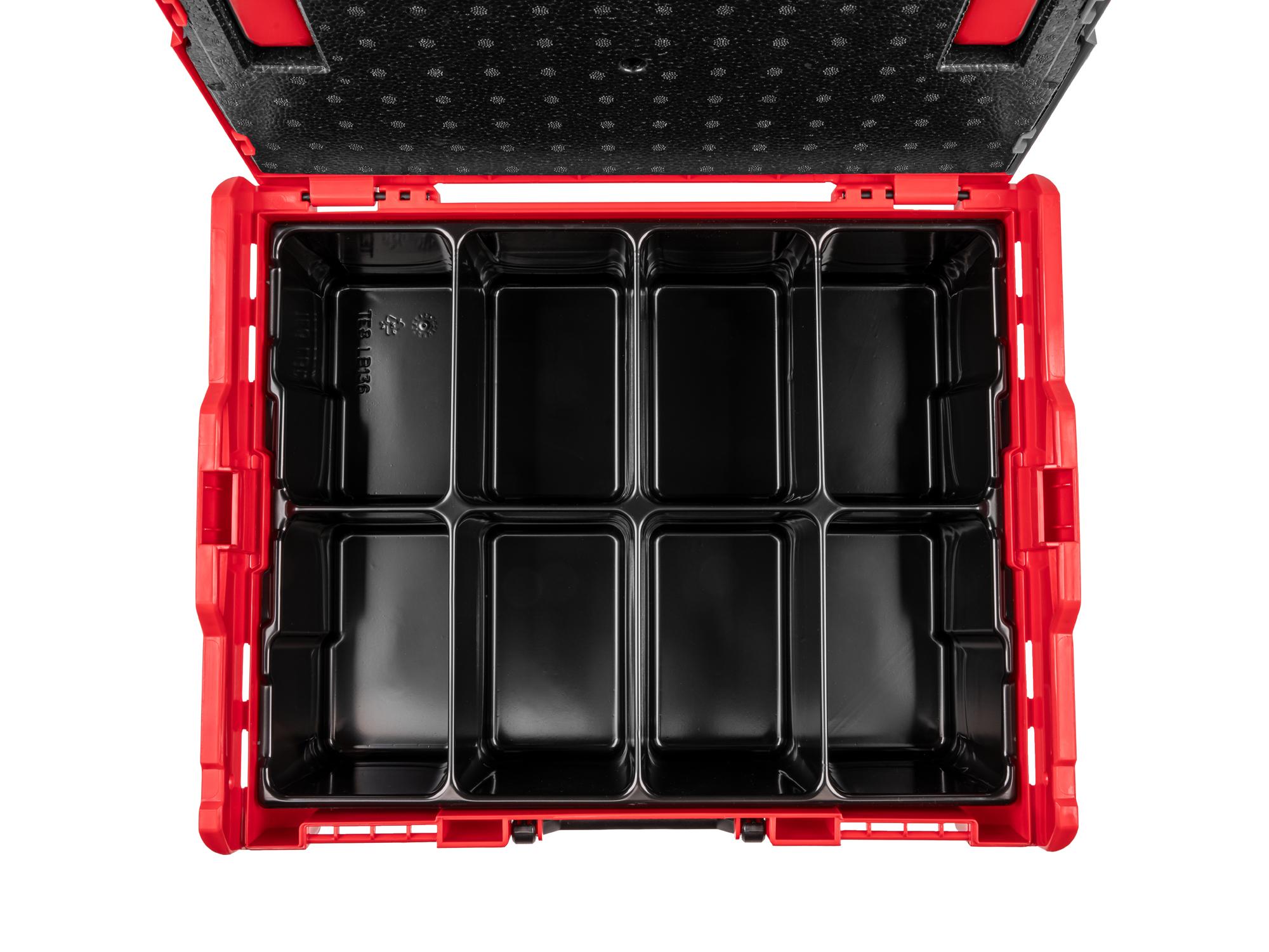Top view of Tekton stacking organization system set. Item #OLB99200.