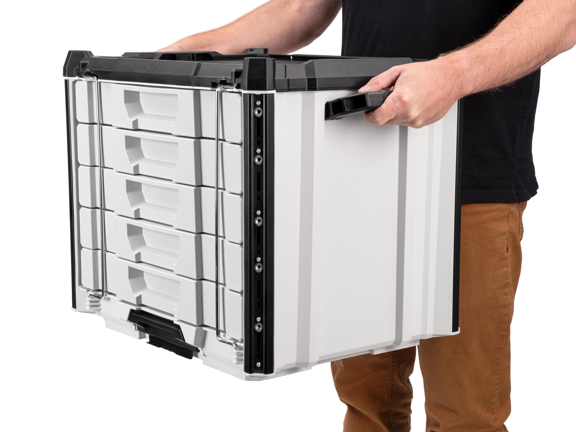 TEKTON RIG 5-Drawer Tool Box (Lunar White)
