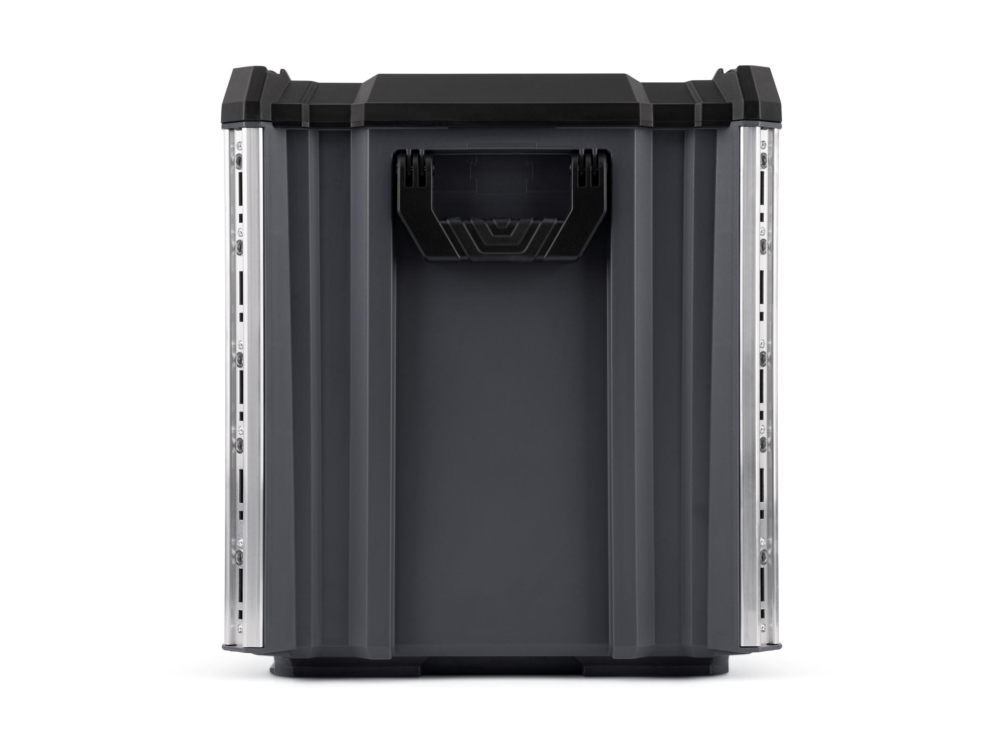 Side view of slate gray Tekton RIG 5-Drawer Unit. OLC52520