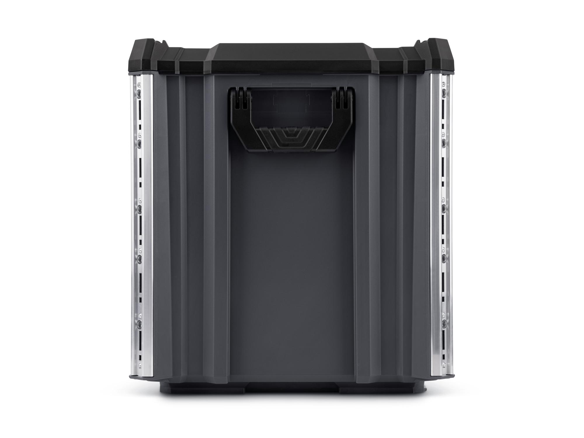 Side view of slate gray Tekton RIG 5-Drawer Unit. OLC52520