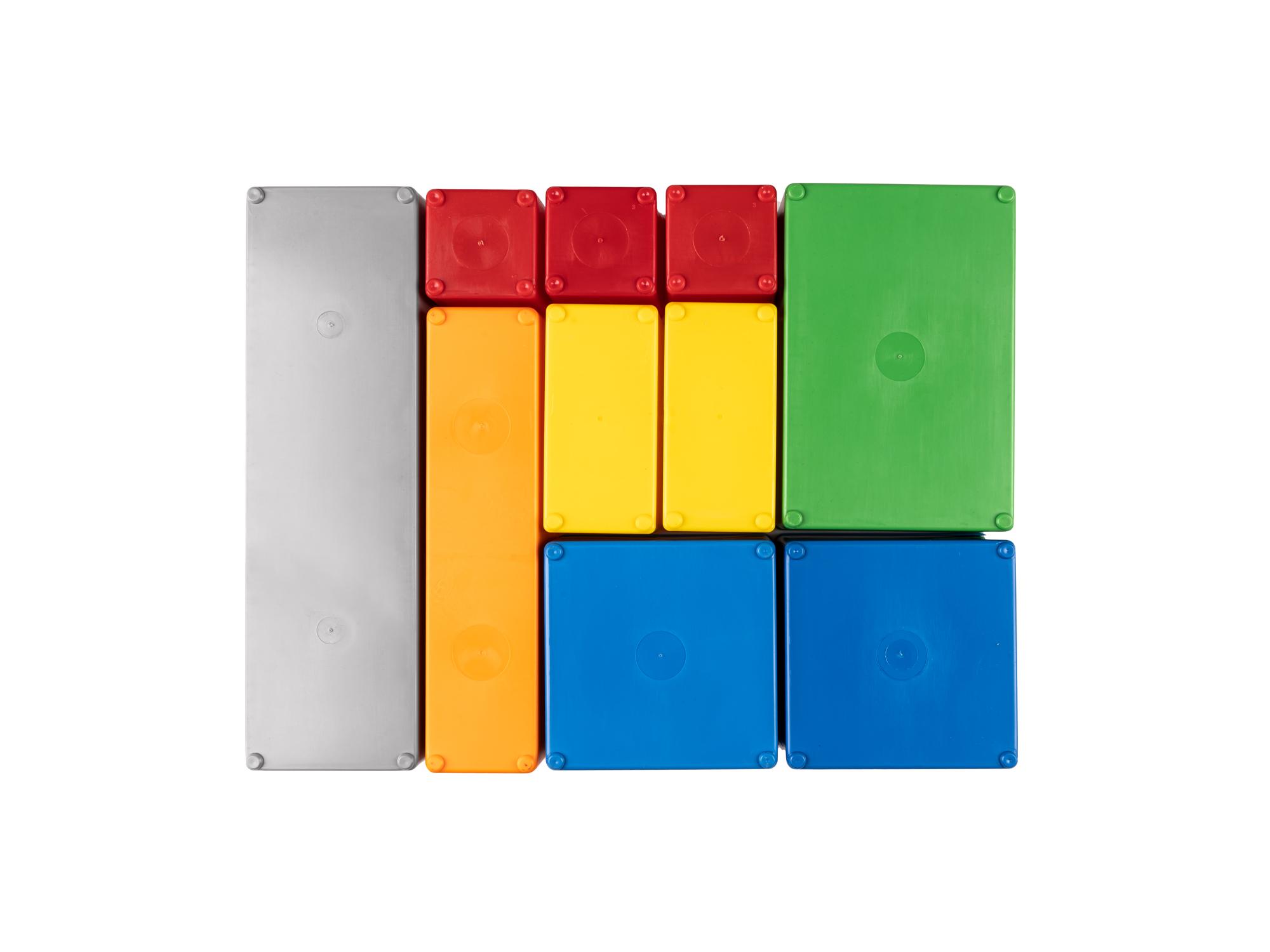Bottom view of Tekton stacking organization system set. Item #OLM95010