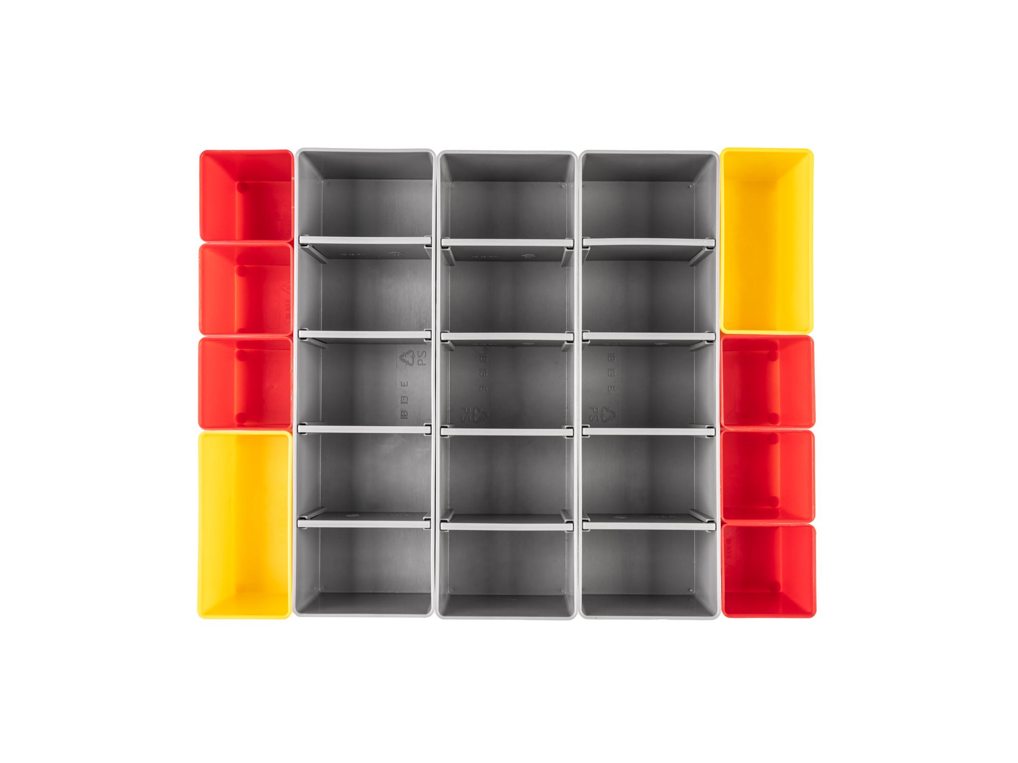 Top view of Tekton stacking organization system set. Item #OLM95011
