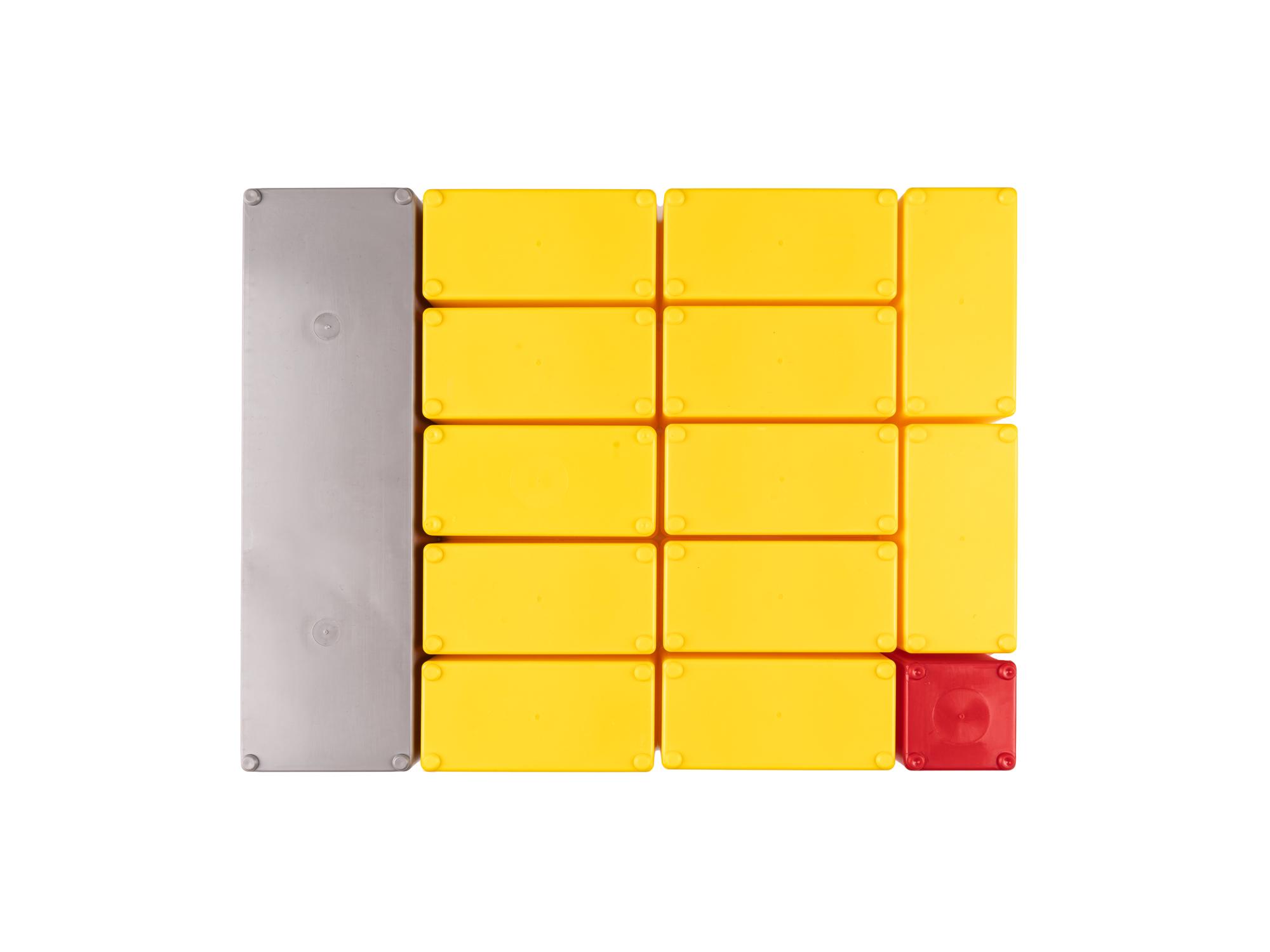 Bottom view of Tekton stacking organization system set. Item #OLM95014
