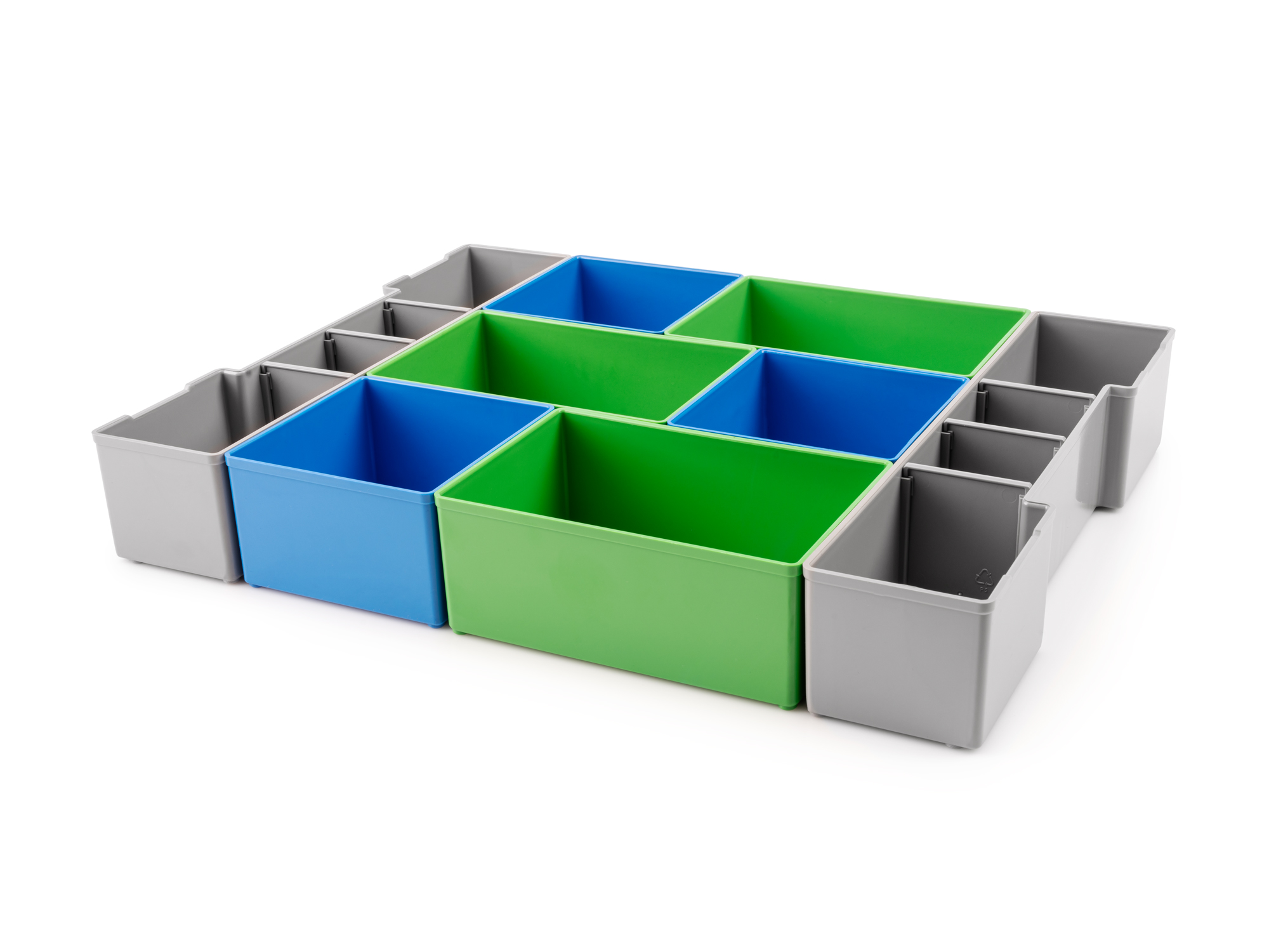 Organizer Bin Set for Shallow Stacking Tool Box (8-Piece) | TEKTON