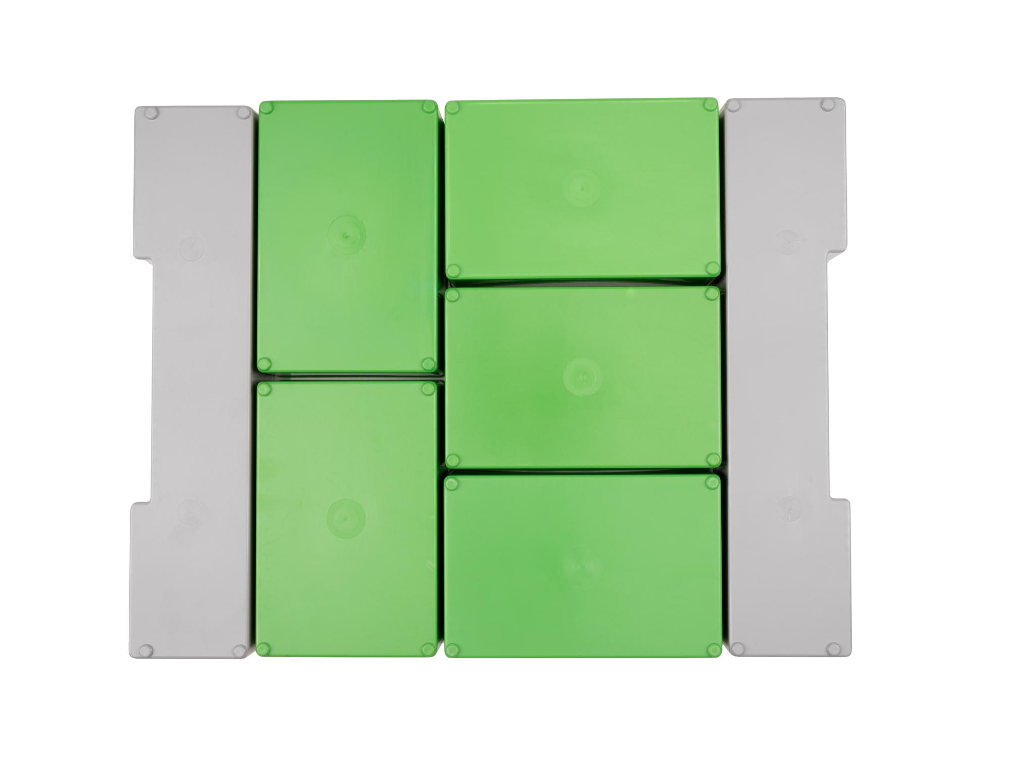 Bottom view of Tekton stacking organization system set. Item #OLM95019