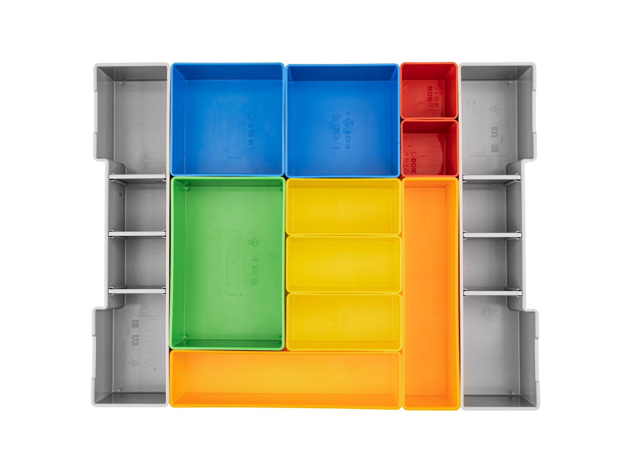 Top view of Tekton stacking organization system set. Item #OLM95022