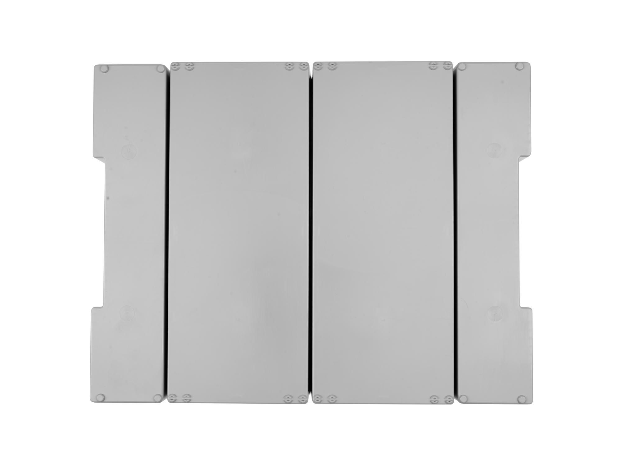 Bottom view of Tekton stacking organization system set. Item #OLM95023