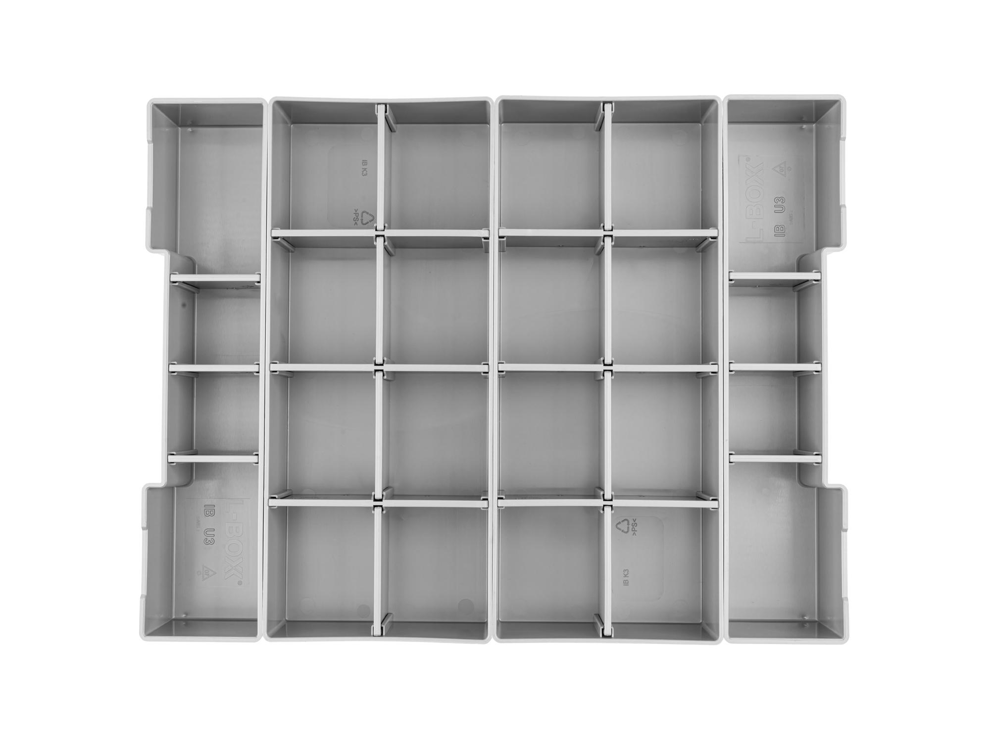 Top view of Tekton stacking organization system set. Item #OLM95023