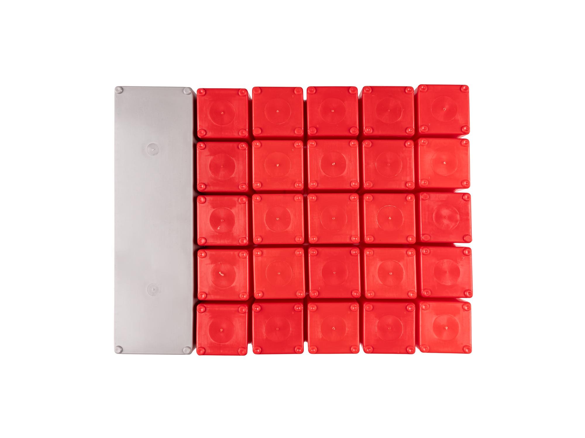 Bottom view of Tekton stacking organization system set. Item #OLM95026