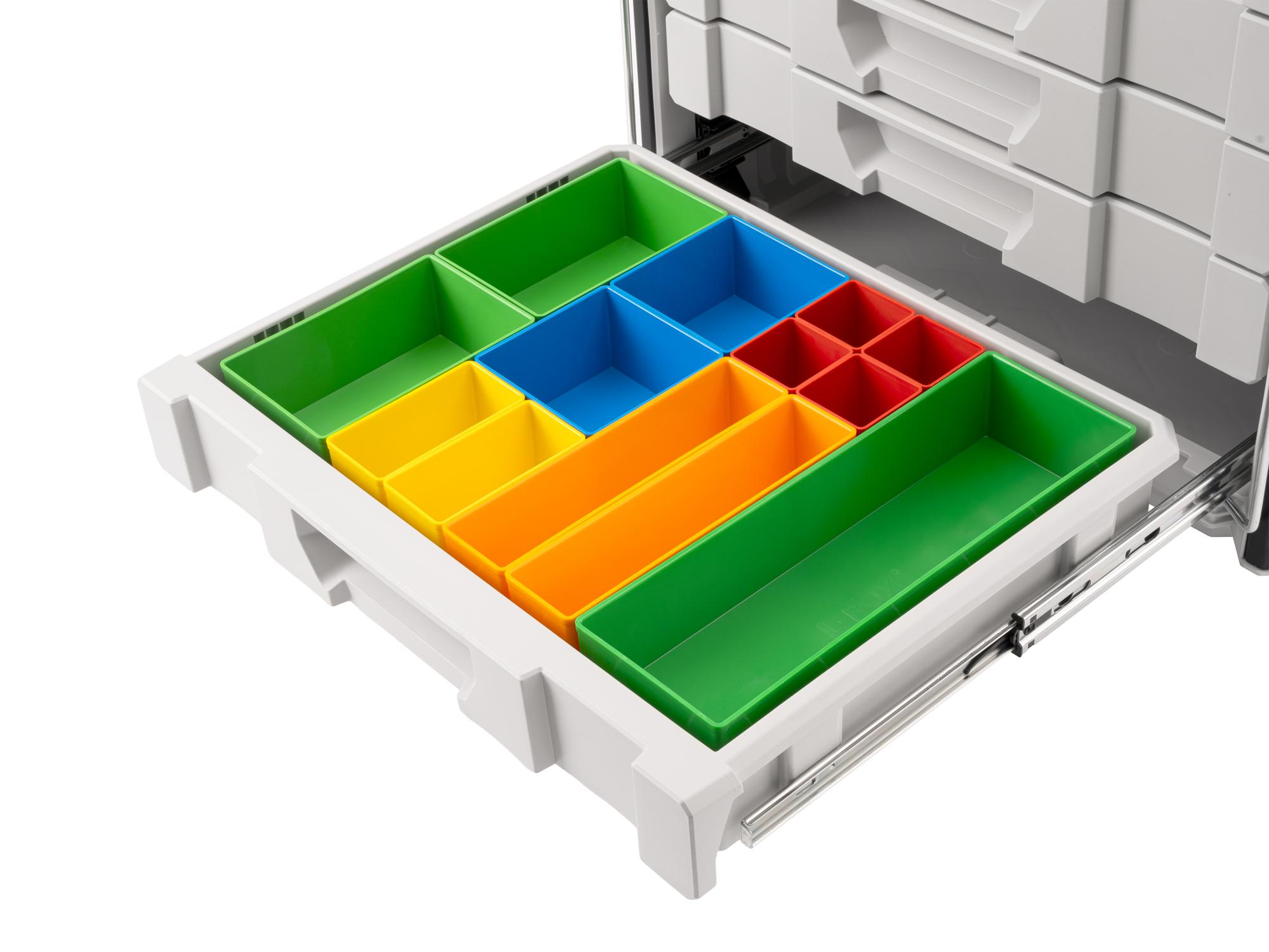 Tekton organizer bin set, 13-piece (2.5 inch height) in a tool drawer. OLM95037