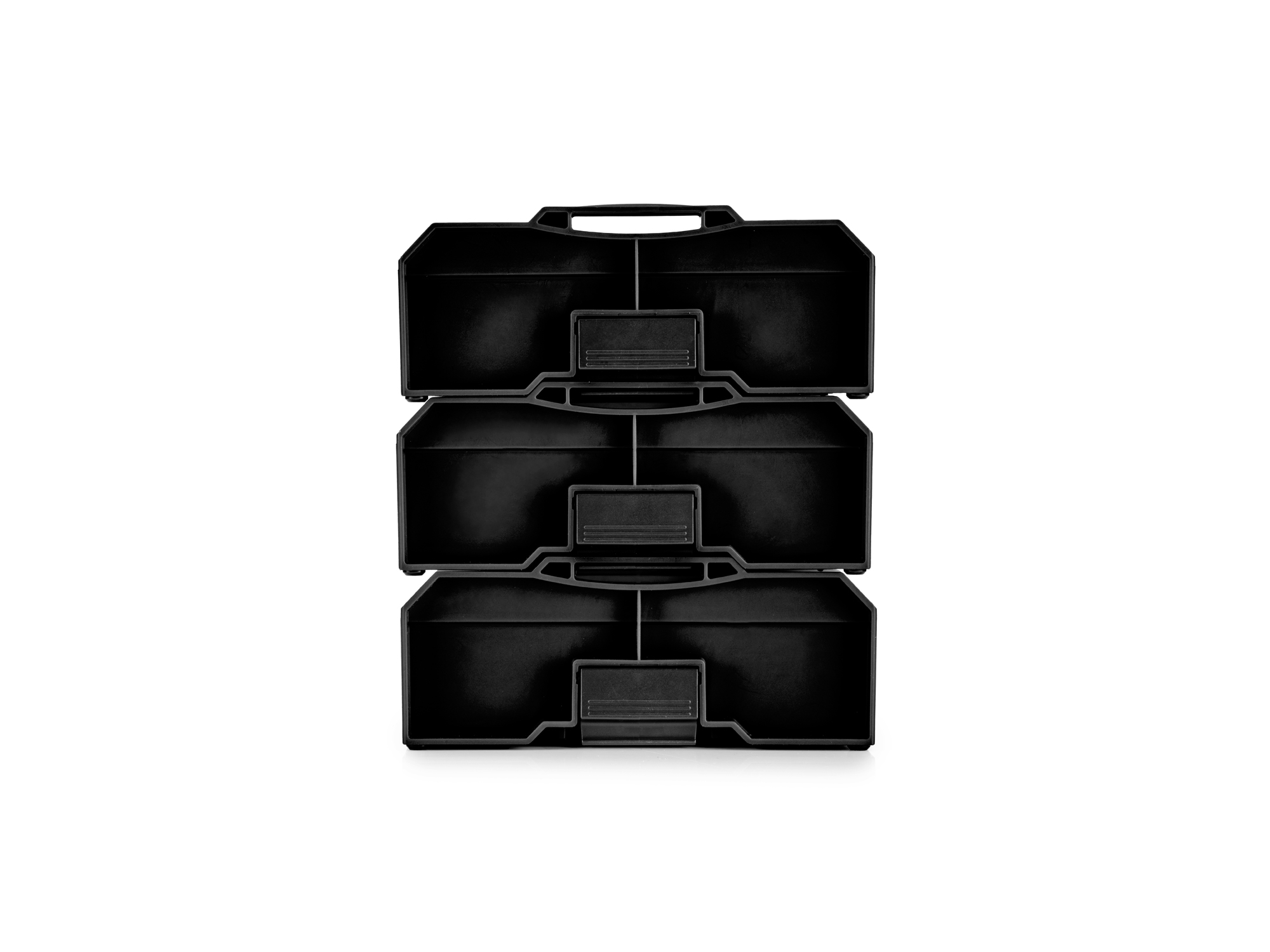 Black Mini Stacking Tool Box Set, 3-Piece | TEKTON