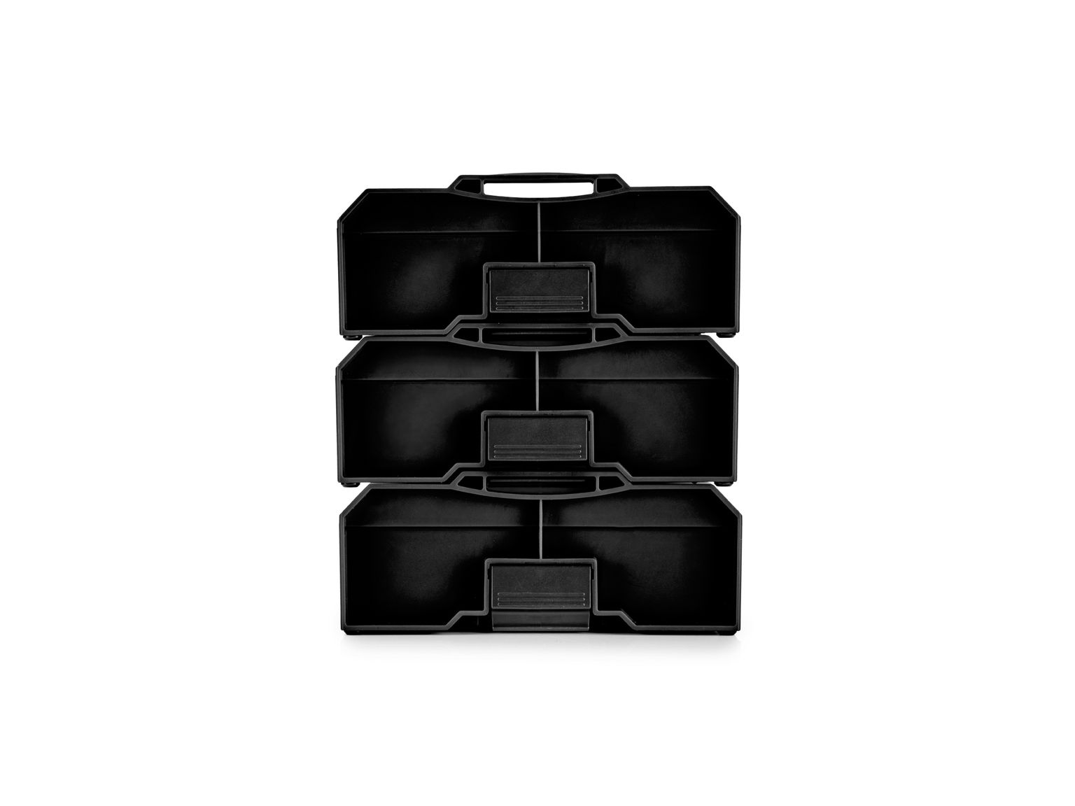 TEKTON Black Mini Stacking Tool Box Set with Dividers, 3-Piece (L-BOXX Mini)