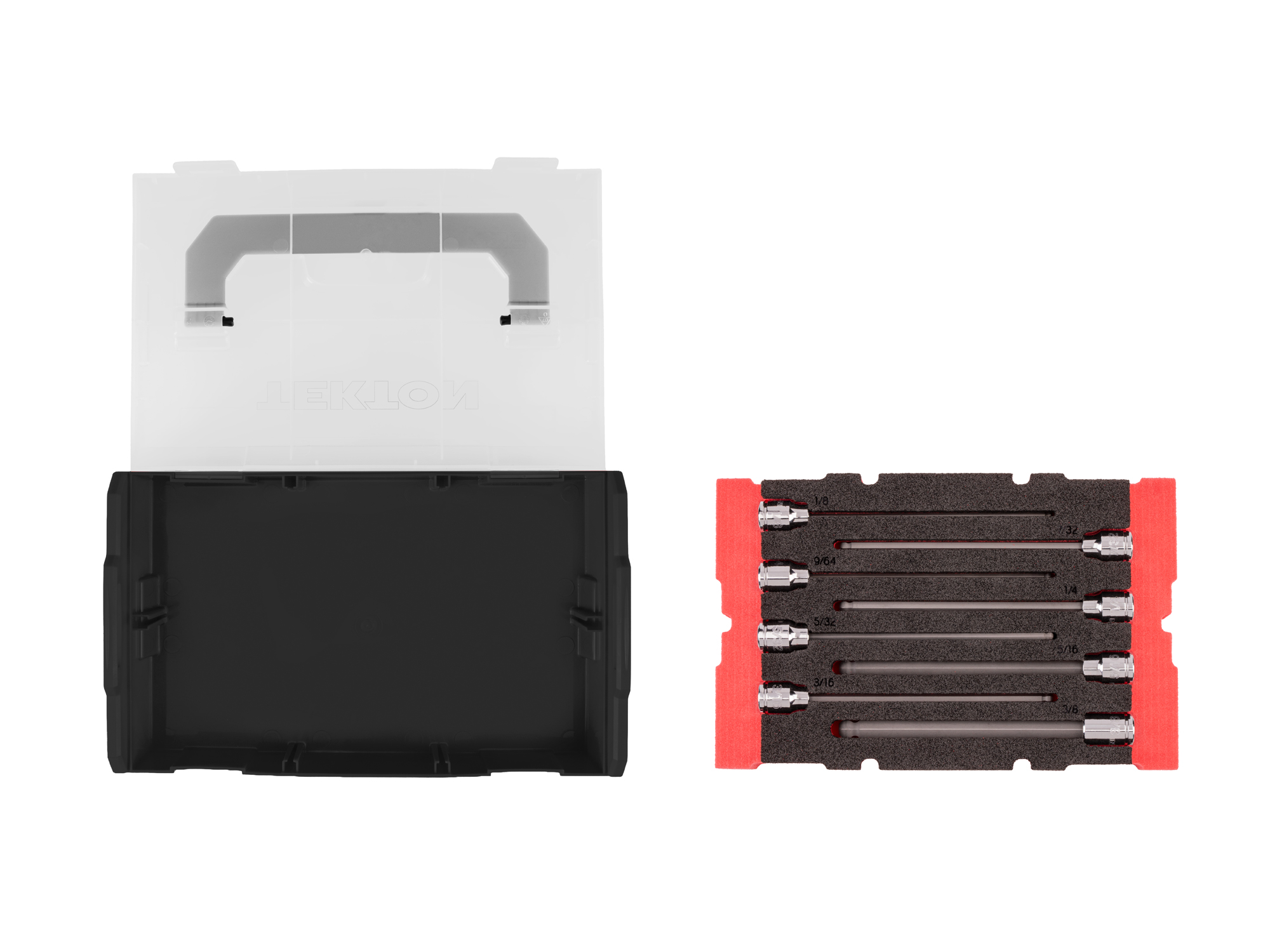 3/8 Inch Drive Long Ball End Bit Socket Set in Foam (in.) | TEKTON