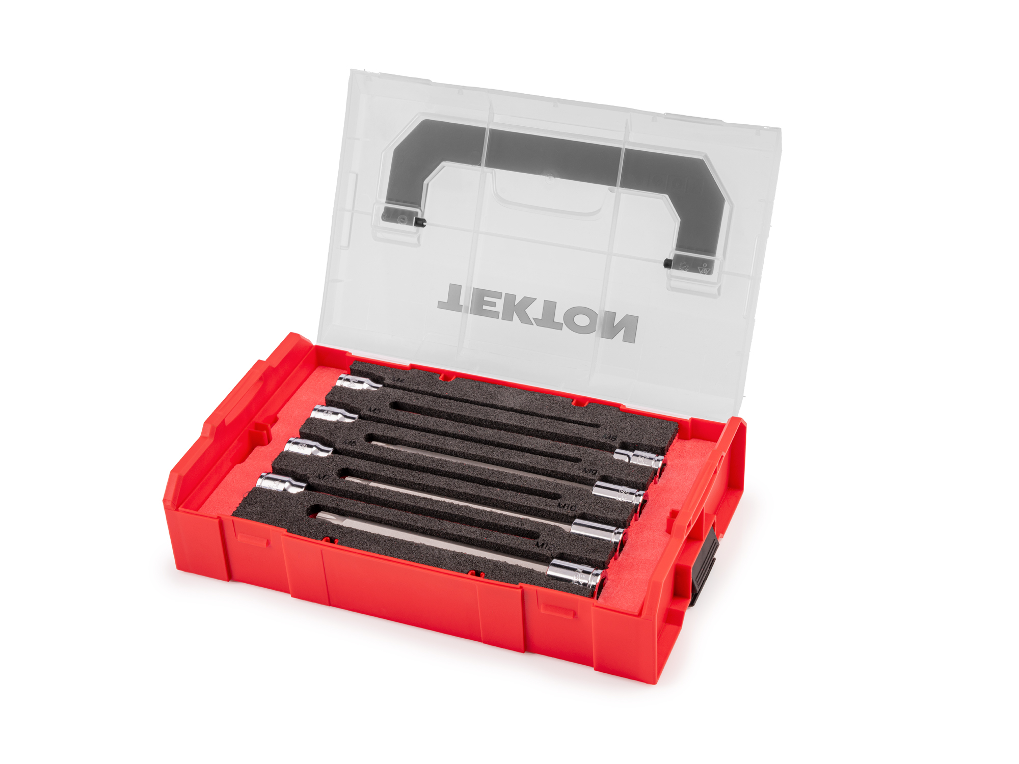 3/8 Inch Drive Long Triple Square Bit Socket Set in Foam | TEKTON