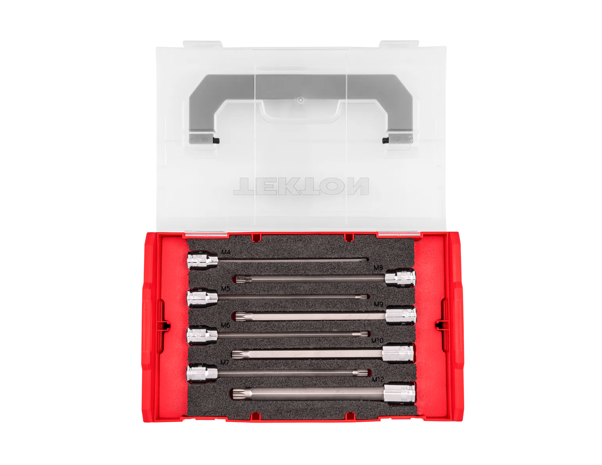 3/8 Inch Drive Long Triple Square Bit Socket Set in Foam | TEKTON