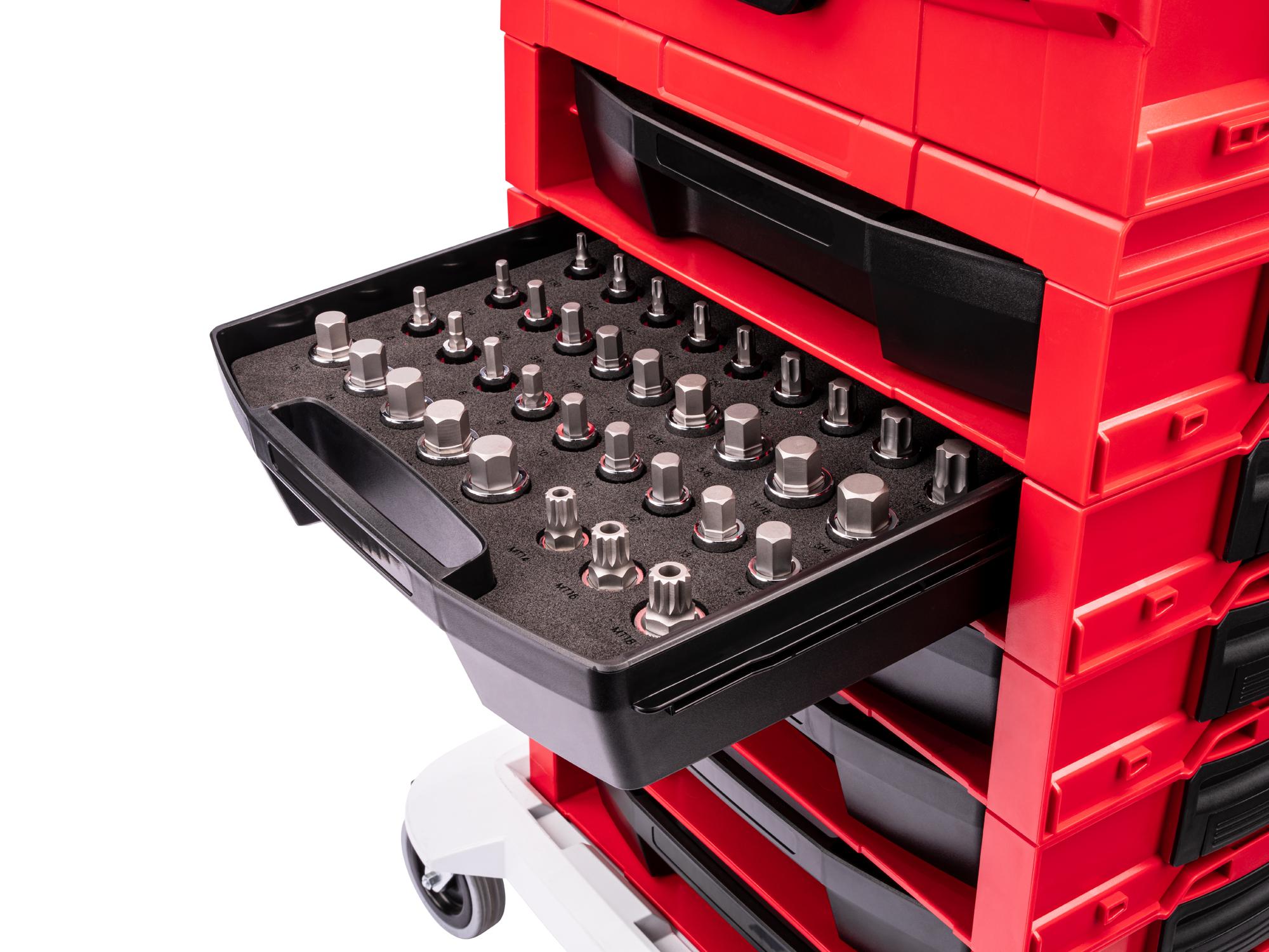 Example shown of Tekton hand drive bit socket set. Item #SHB92701