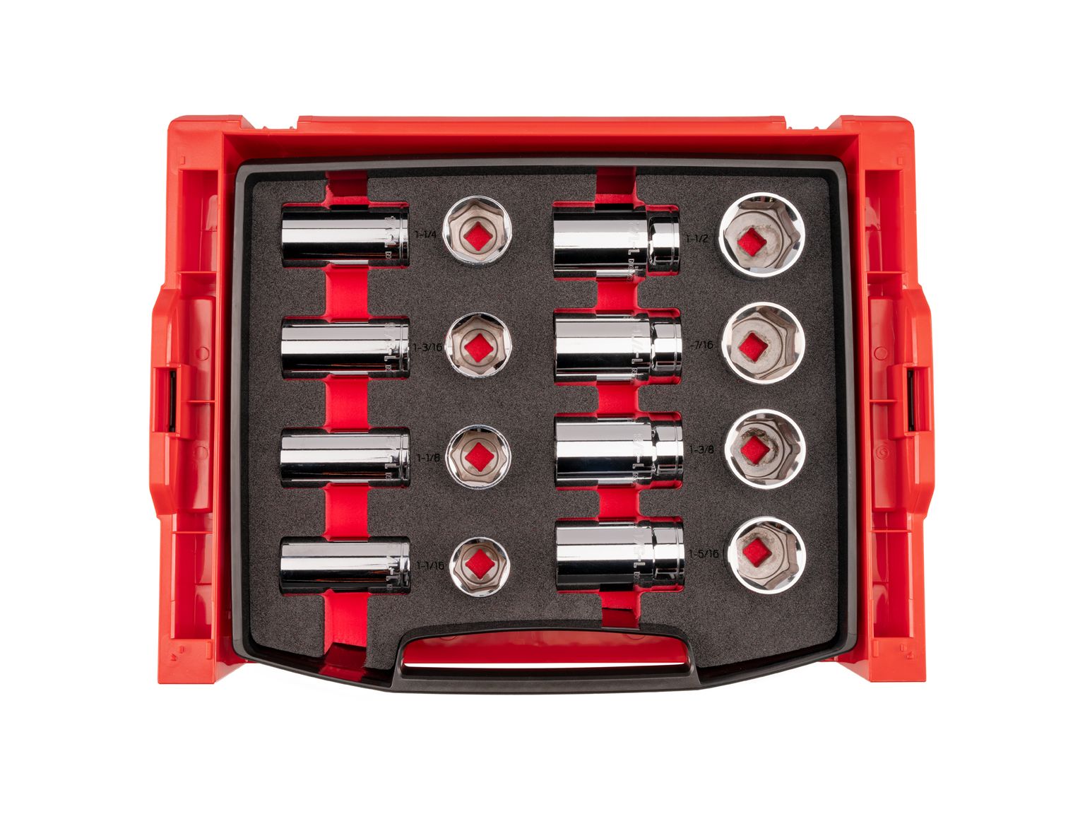 Top view of Tekton stacking organization system set. Item #SHD92701