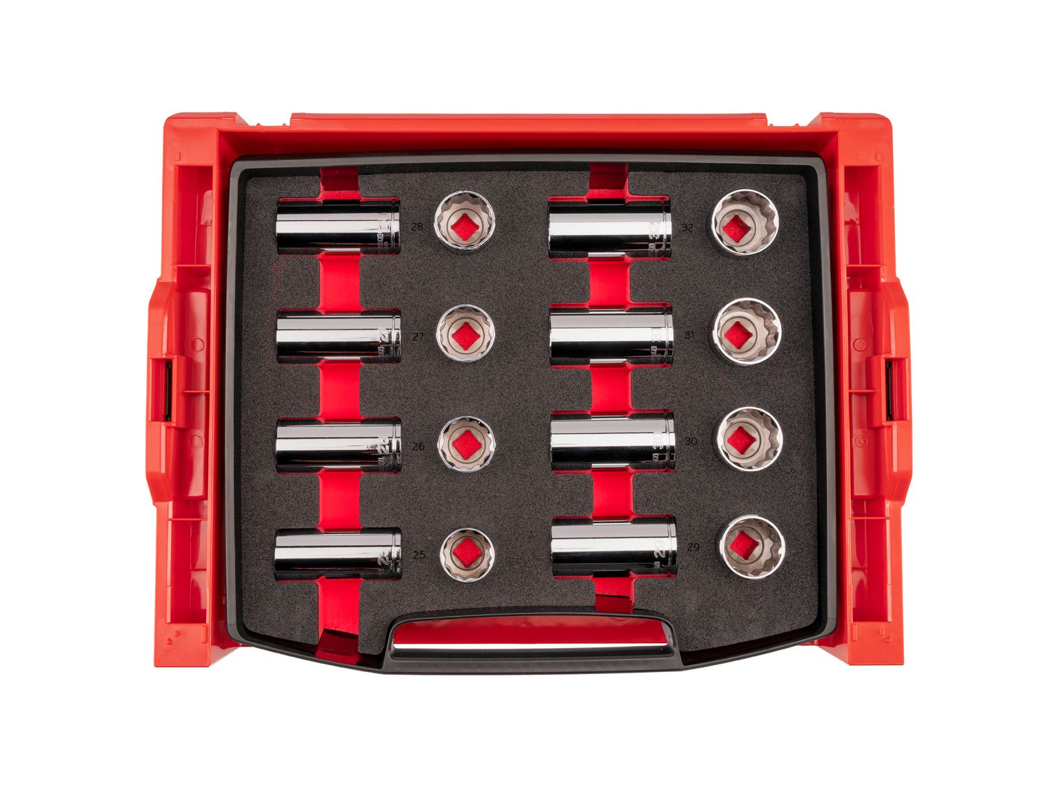 Top view of Tekton stacking organization system set. Item #SHD92708