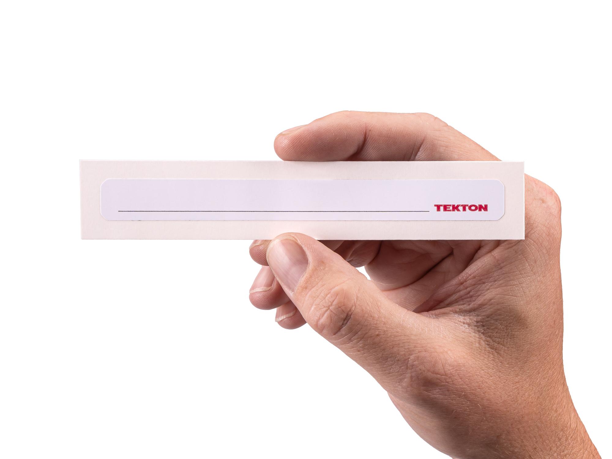 Person holding Tekton stacking organization system set. Item #XPC00008