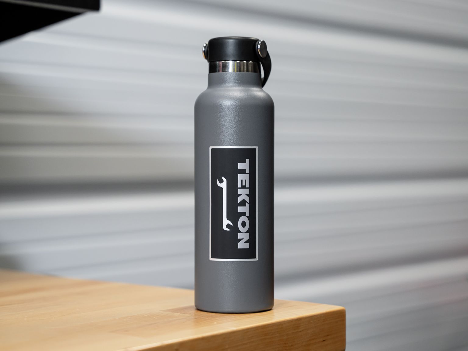 TEKTON Tekton Angle Wrench Logo Sticker, Matte Black (4 x 1.9 in.)