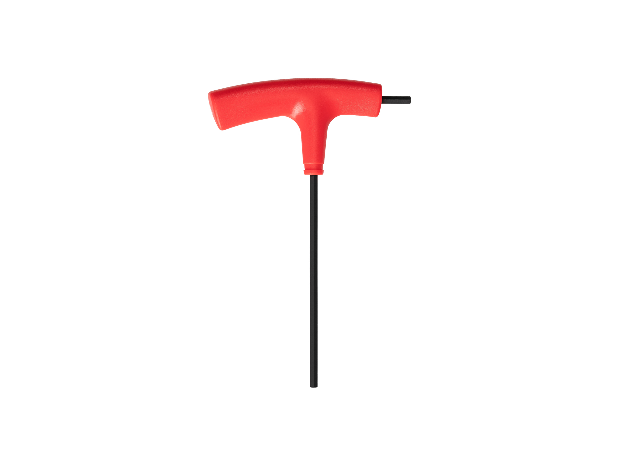 Size: 4 mm (metric) flat end hex T-handle key. Has side drive to break fasteners loose and long arm to spin them out. Large, comfortable molded handle. KTX32040.