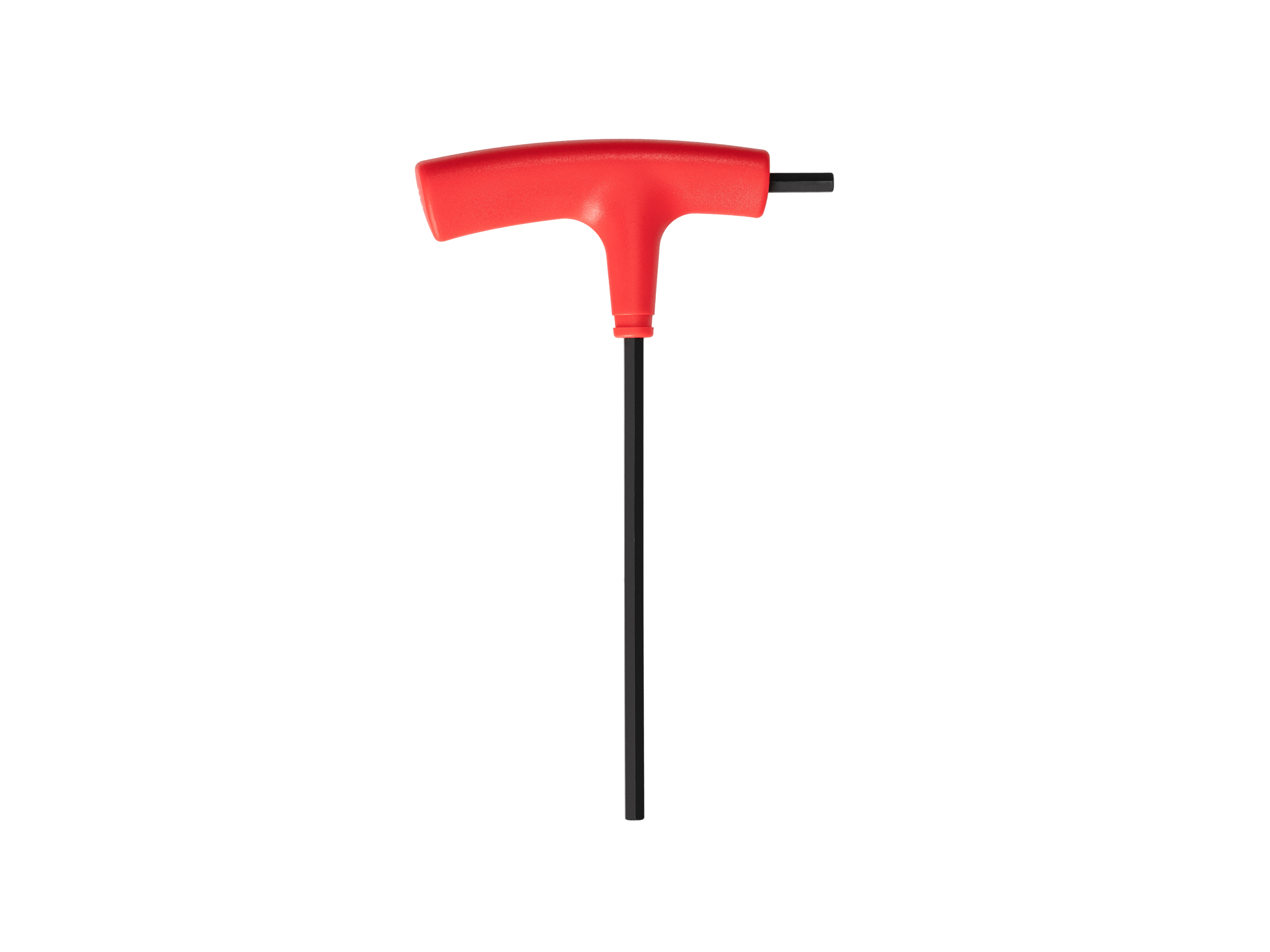 Size: 5 mm (metric) flat end hex T-handle key. Has side drive to break fasteners loose and long arm to spin them out. Large, comfortable molded handle. KTX32050.