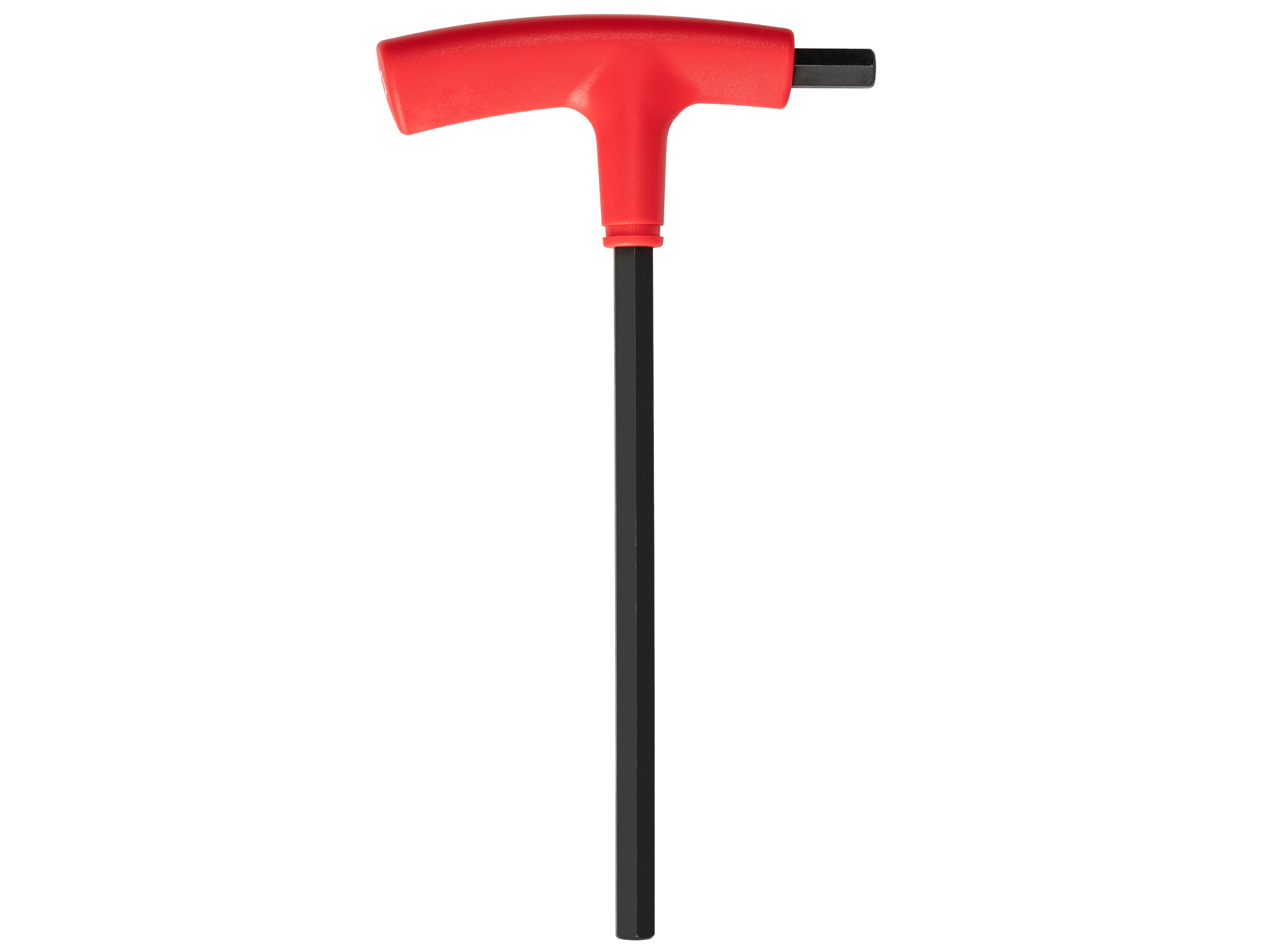 Size: 10 mm (metric) flat end hex T-handle key. Has side drive to break fasteners loose and long arm to spin them out. Large, comfortable molded handle. KTX32100.